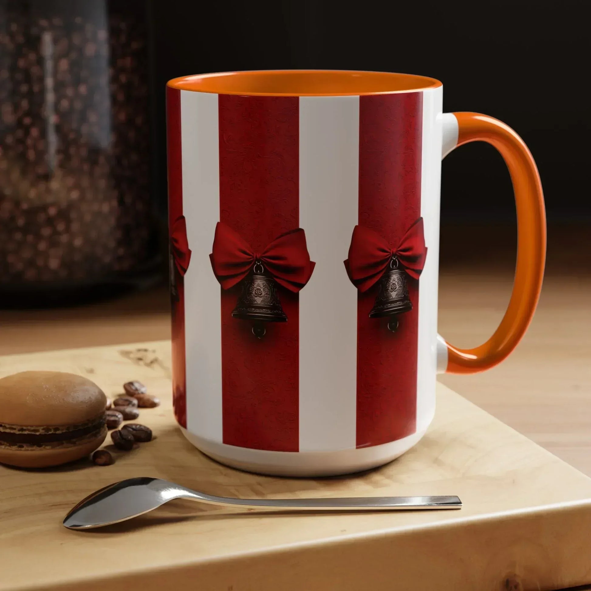 Holiday Bells Mug - Accent Coffee Mug (11, 15oz) - KARARMDESIGN