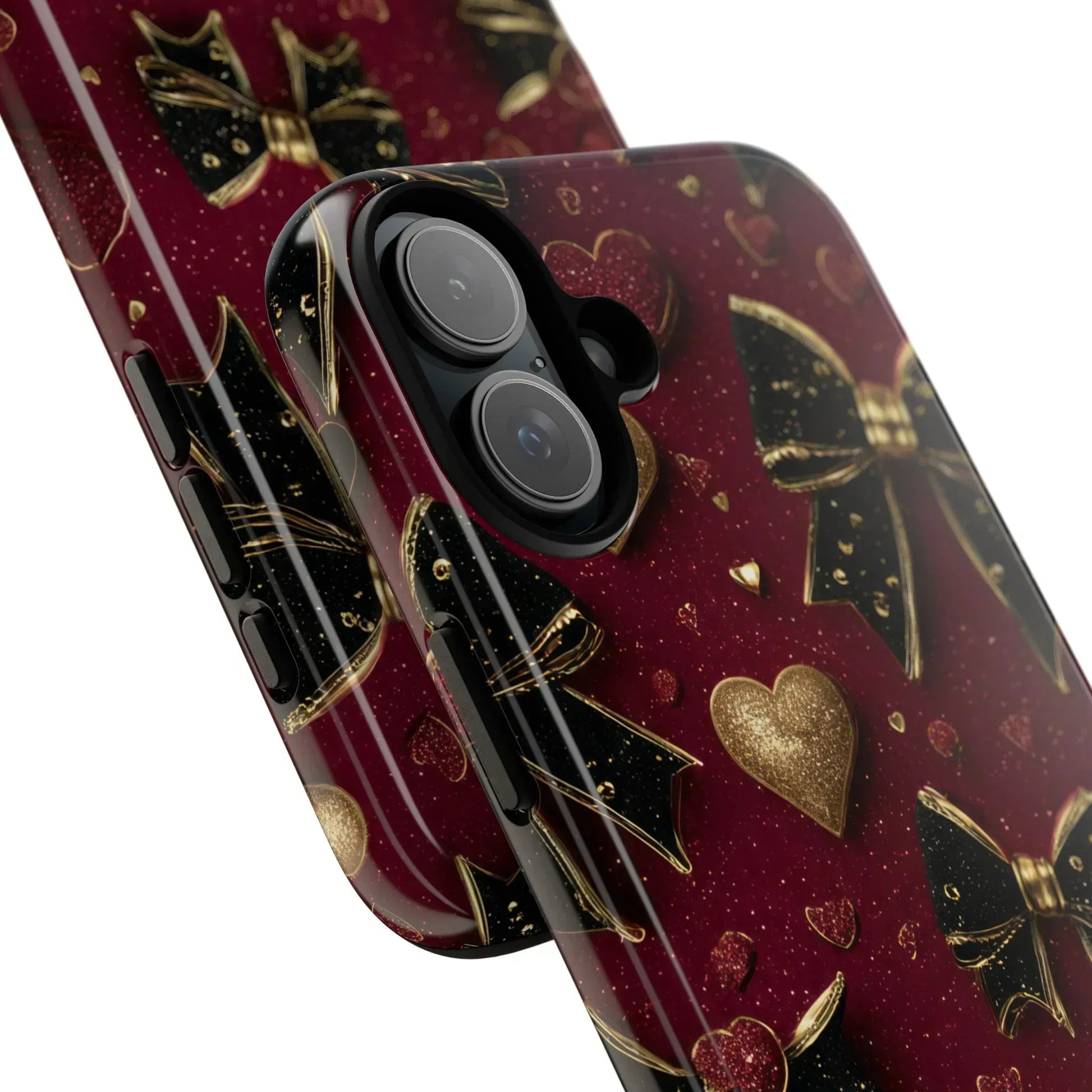Velvet Valentine Charm Phone Case for iPhone 11-17 and Galaxy S10-S25 - KARARMDESIGN