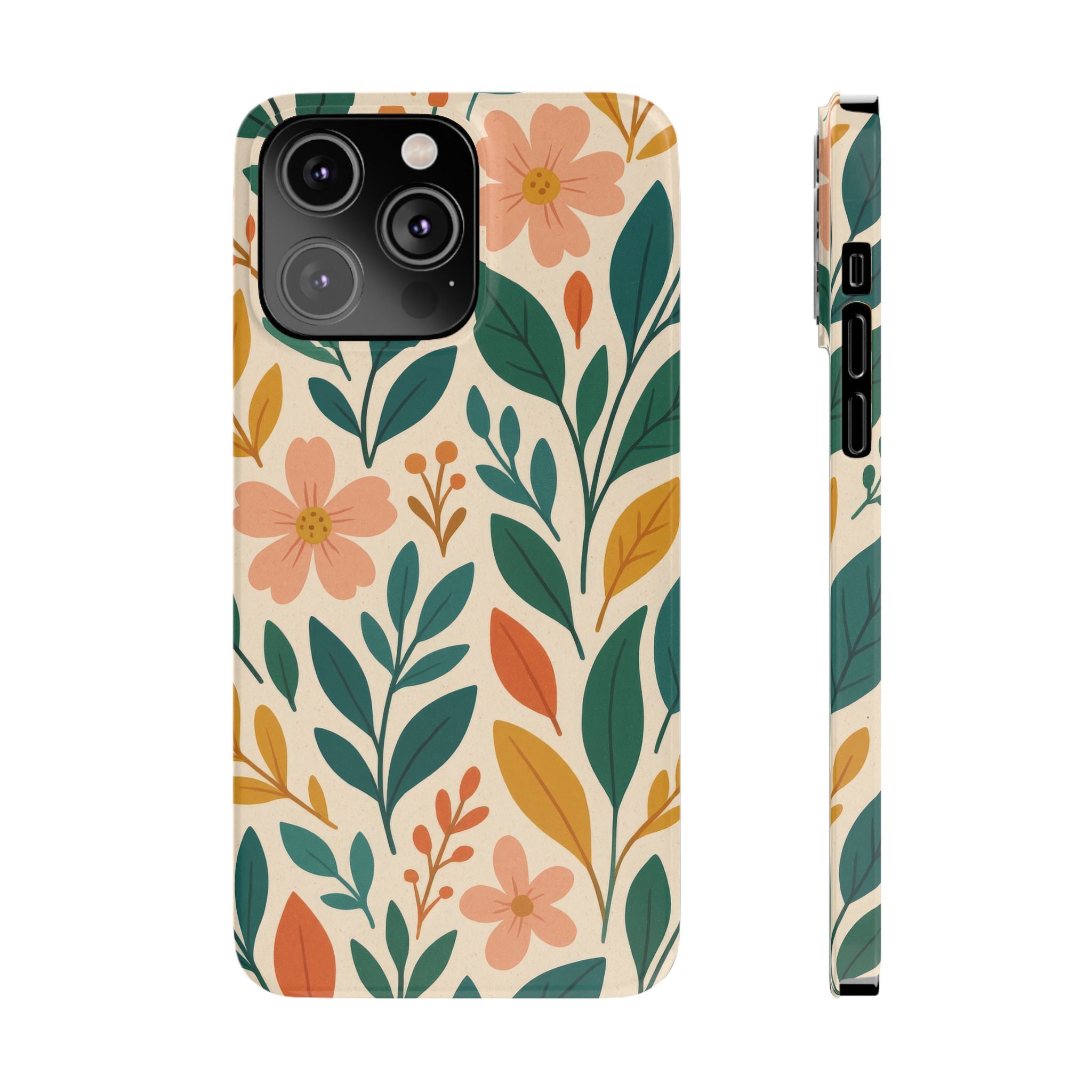 Floral Harmony Phone Case for iPhone 11-17