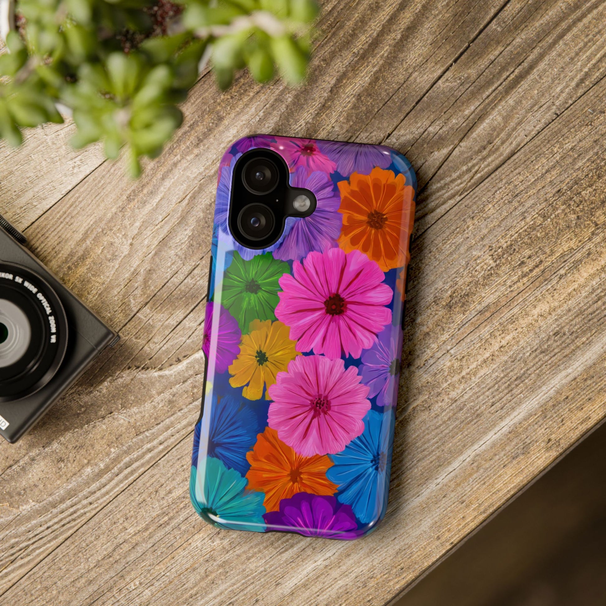 Bloom Pattern Phone Case for iPhone 11-17 and Galaxy S21-S22 Models - KARARMDESIGN