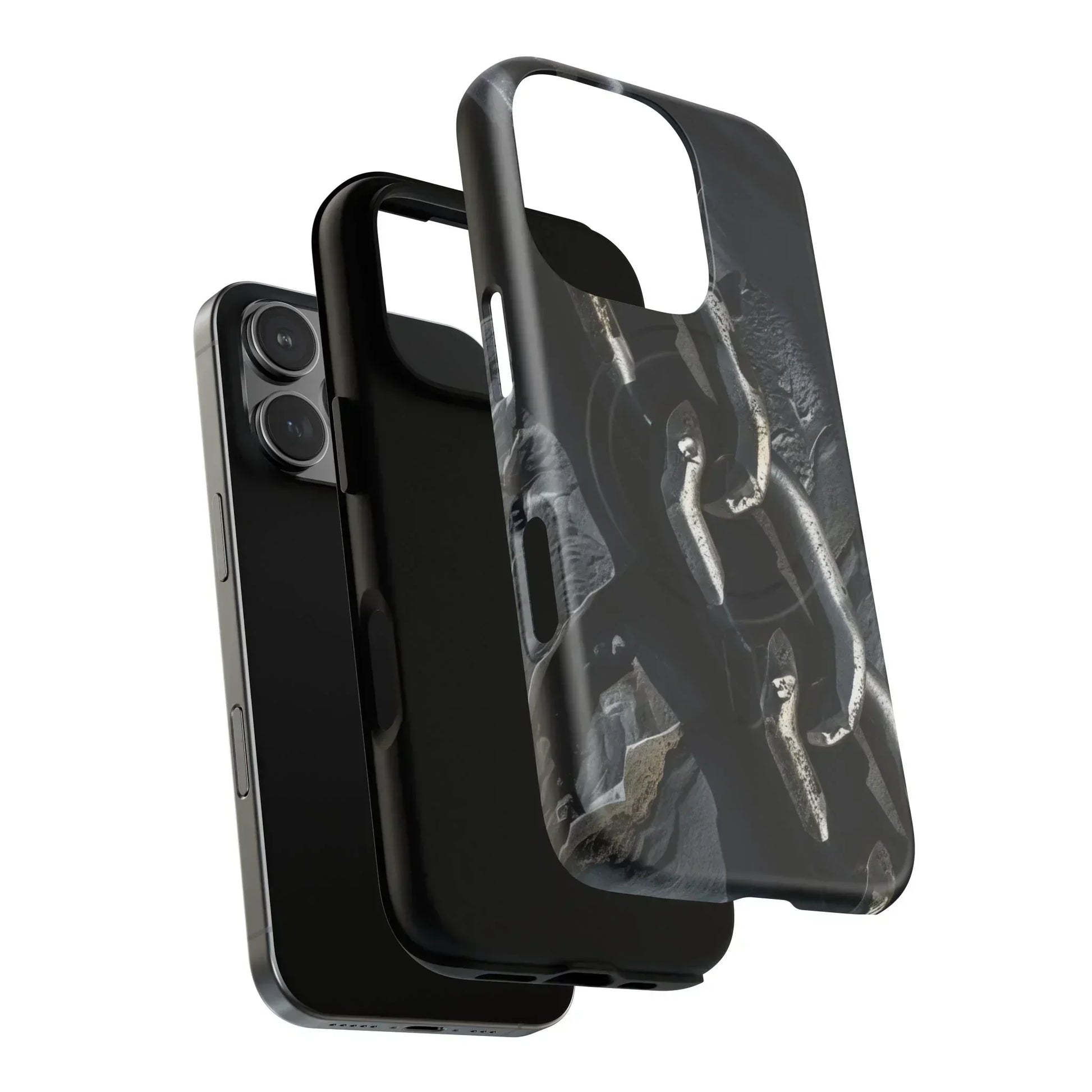 “Iron Chain” Tough Magnetic Phone Case for iPhone 14-16 Models - KarArmDesign