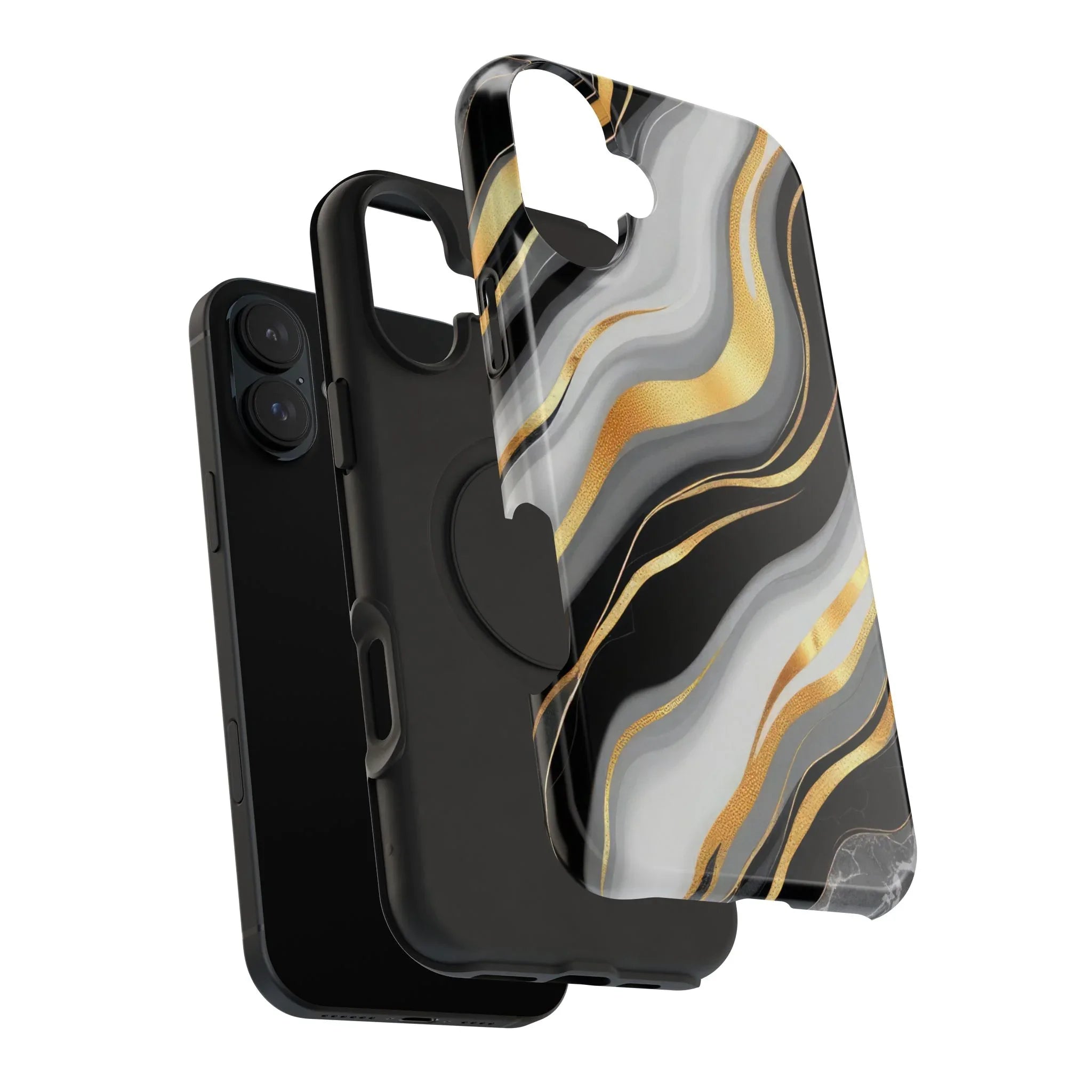 Modern Marble Flow Phone Case for iPhone 11-17 - KARARMDESIGN