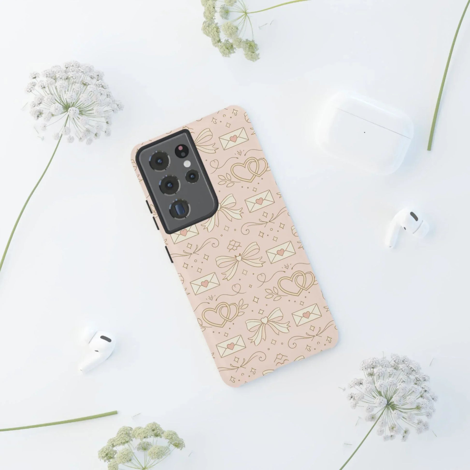 Sweet Romance Tough Phone Case for iPhone 11–17 & Galaxy S10–S25 - KARARMDESIGN
