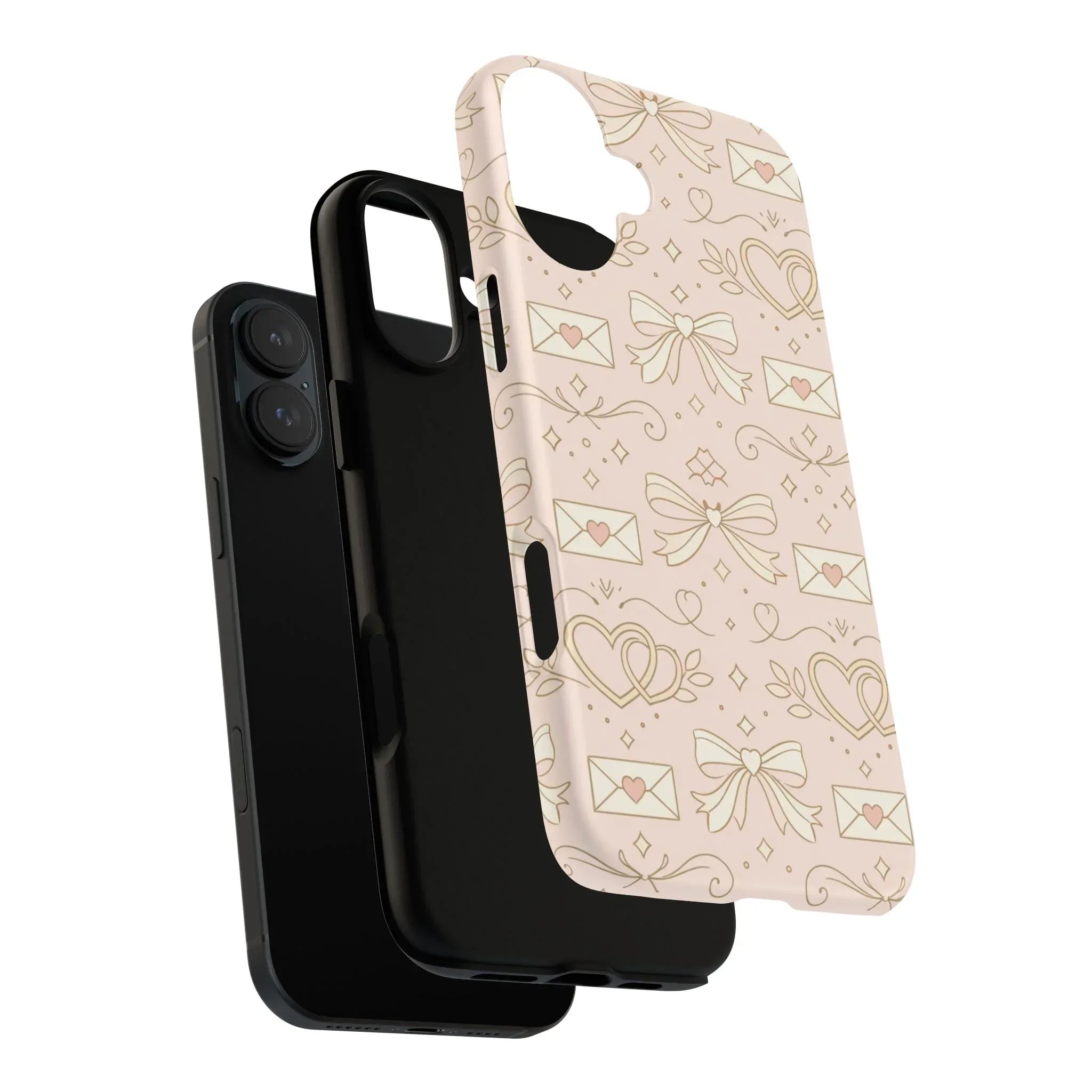 Sweet Romance Tough Phone Case for iPhone 11–17 & Galaxy S10–S25 - KARARMDESIGN