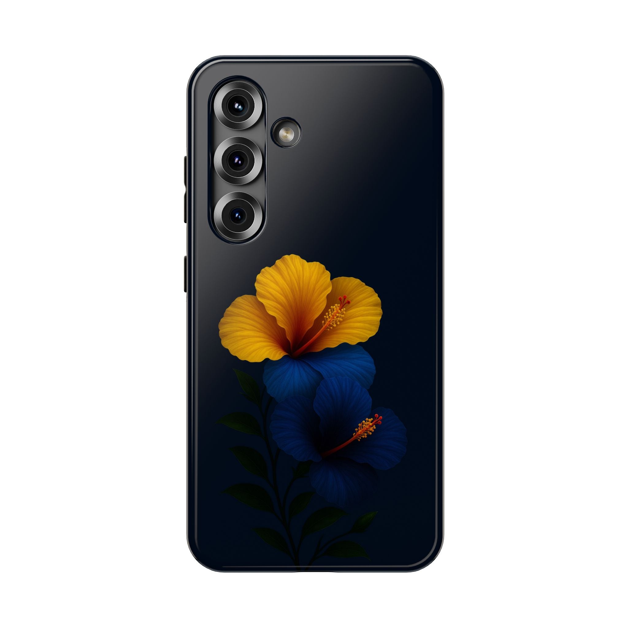 Elegant Hibiscus Phone Case for iPhone 11-17 and Galaxy S21-S22