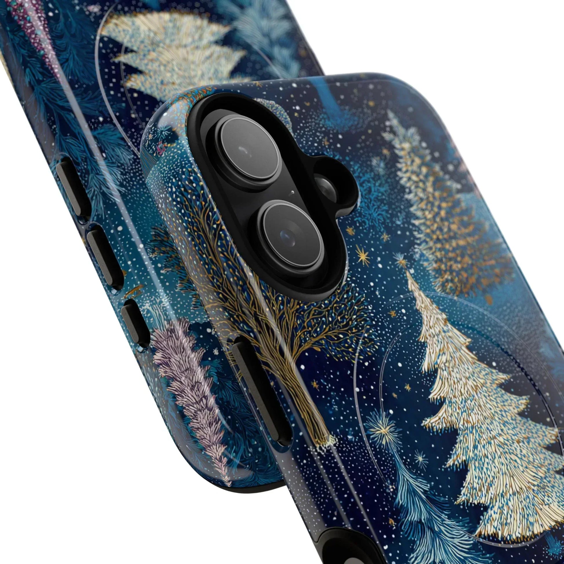 Midnight Sparkle Forest Phone Case for iPhone 13-17 - KARARMDESIGN