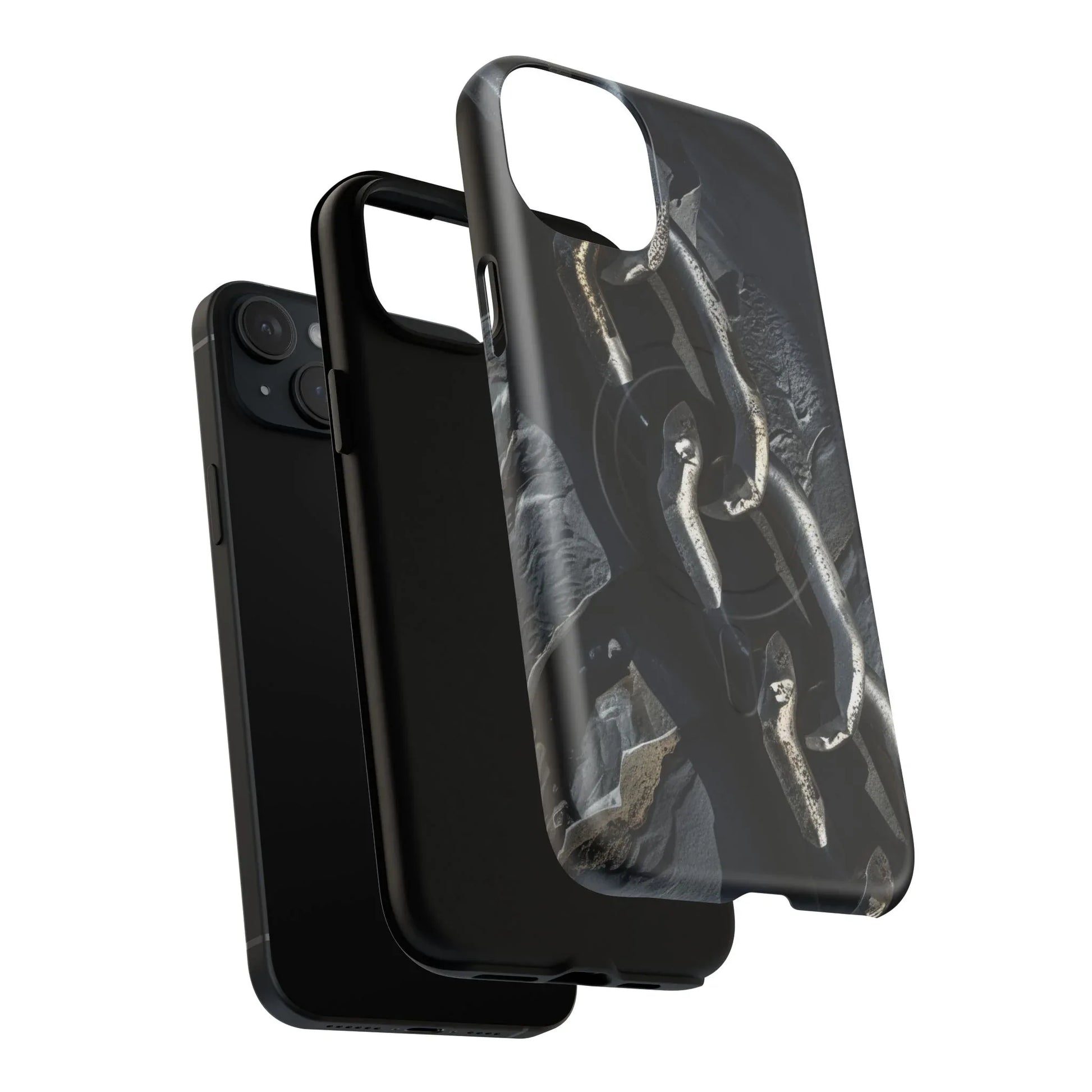 “Iron Chain” Tough Magnetic Phone Case for iPhone 13-17 - KARARMDESIGN
