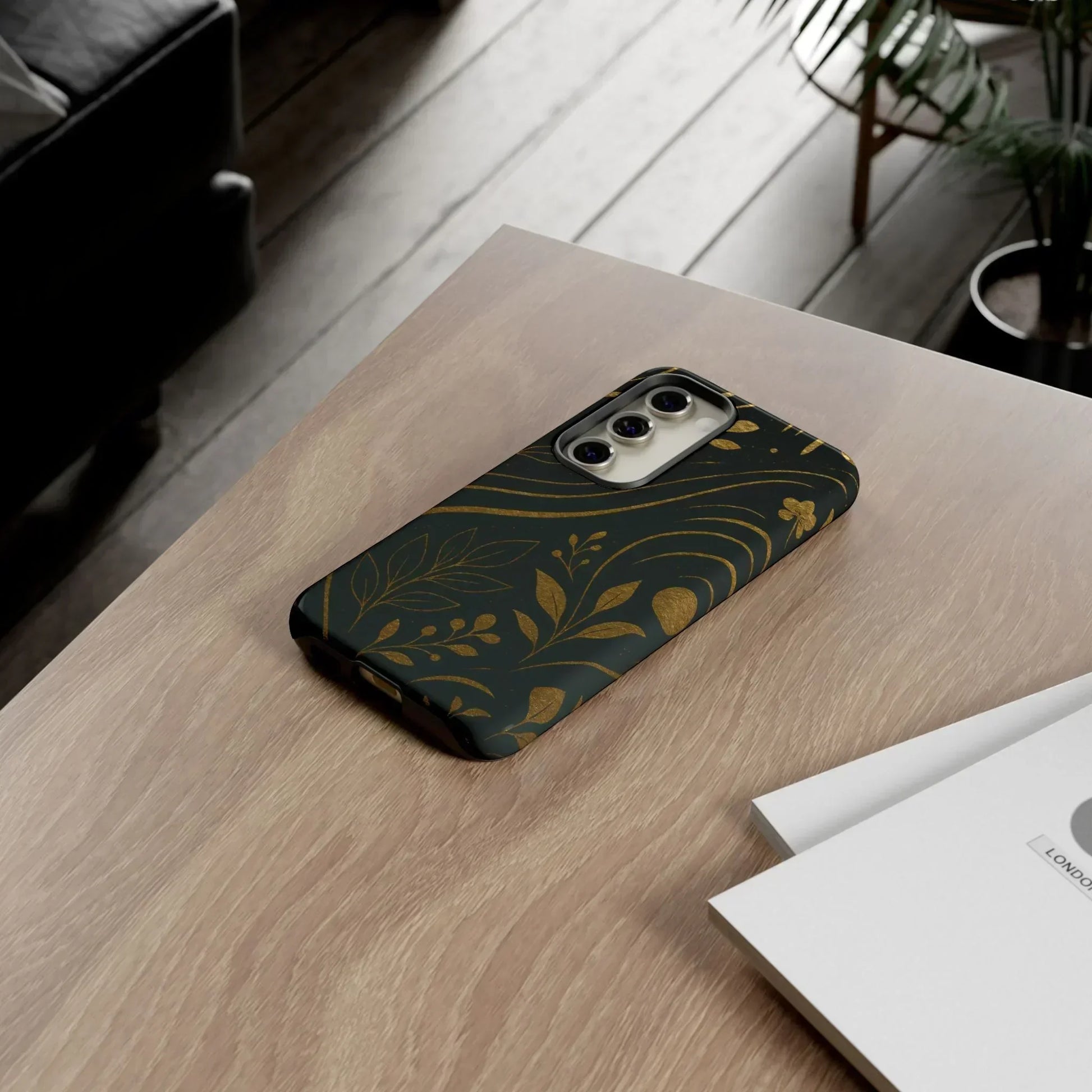 Foil Frenzy Abstract Gold Pattern Phone Case for Samsung Galaxy and Google Pixel - KarArmDesign