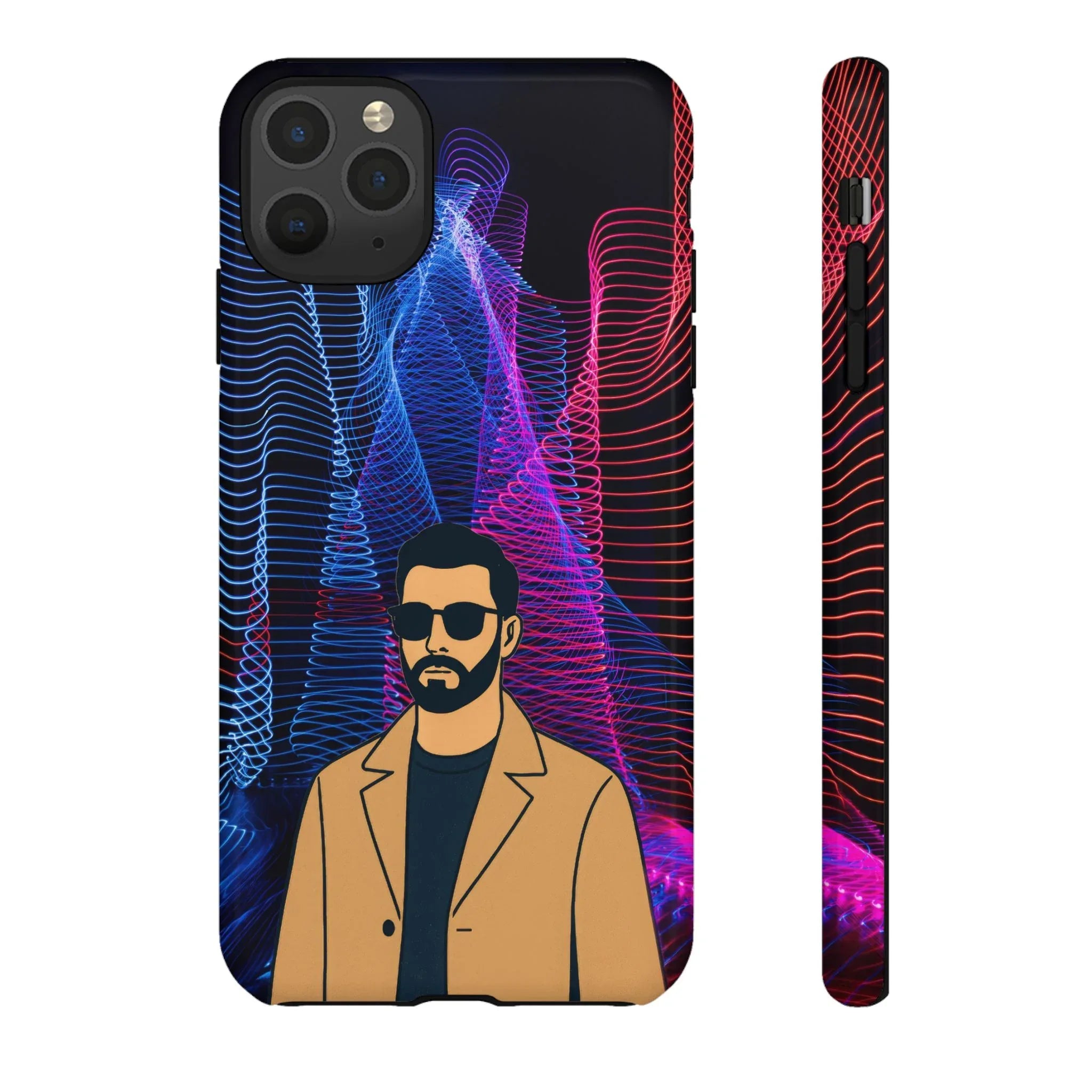 Bearded Style Phone Case for iPhone 11-17 and Galaxy S20-S25 - KARARMDESIGN