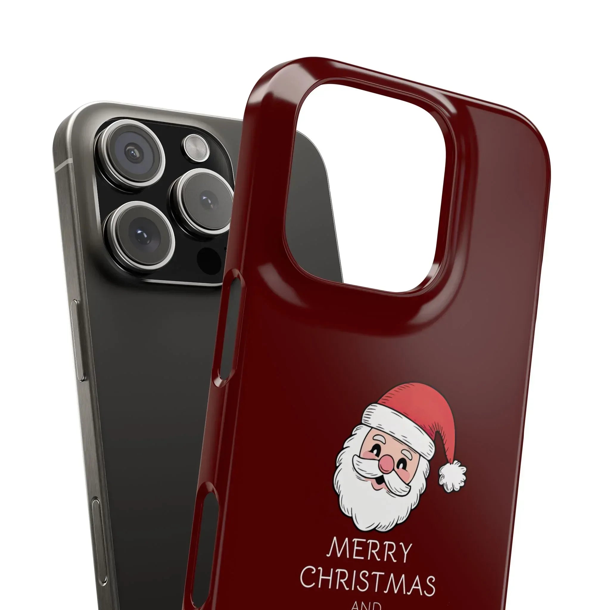 Crimson Claus Phone Case for iPhone 8-17 and Galaxy S20-S25 - KARARMDESIGN
