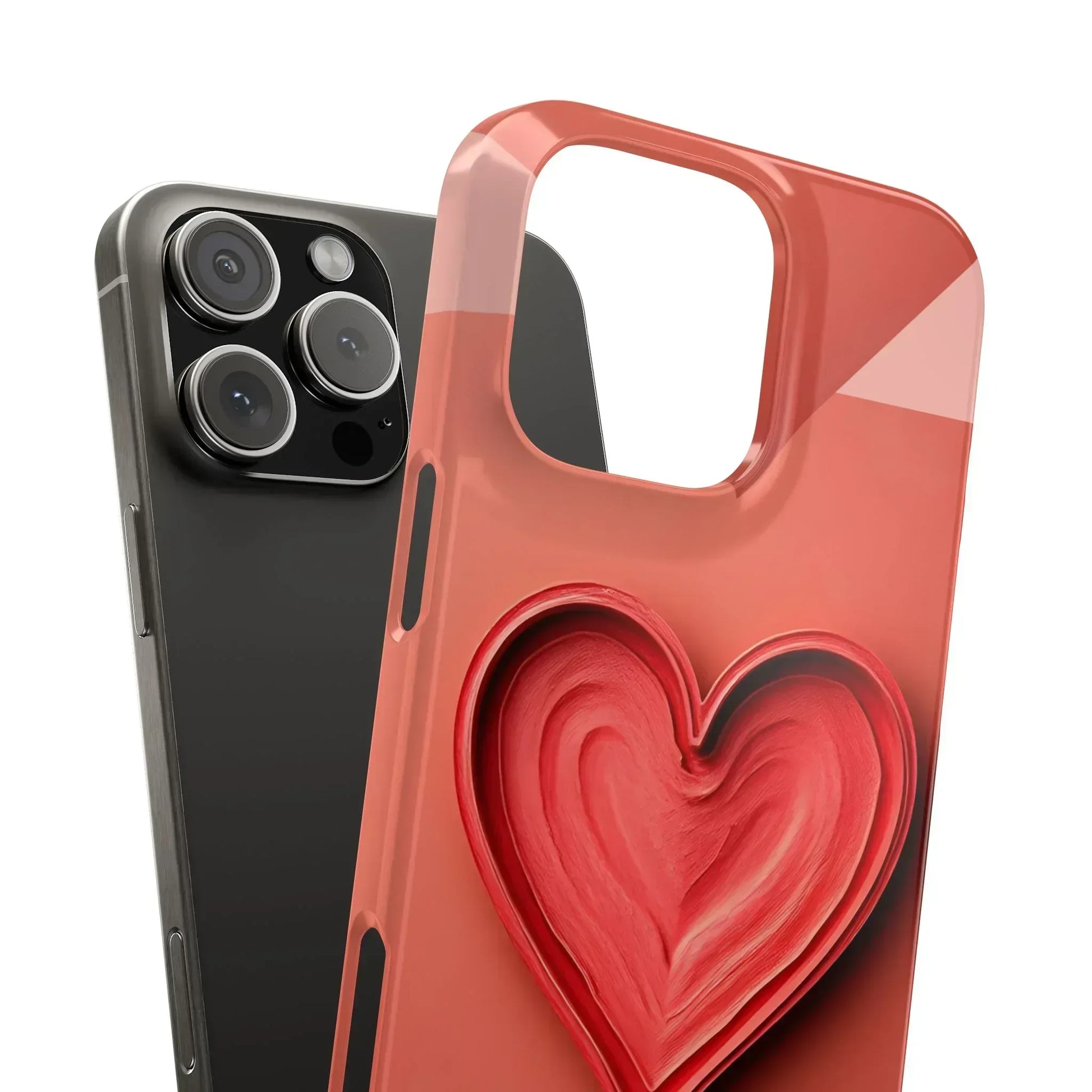 Heart Design Phone Case for iPhone 11-17 - KARARMDESIGN