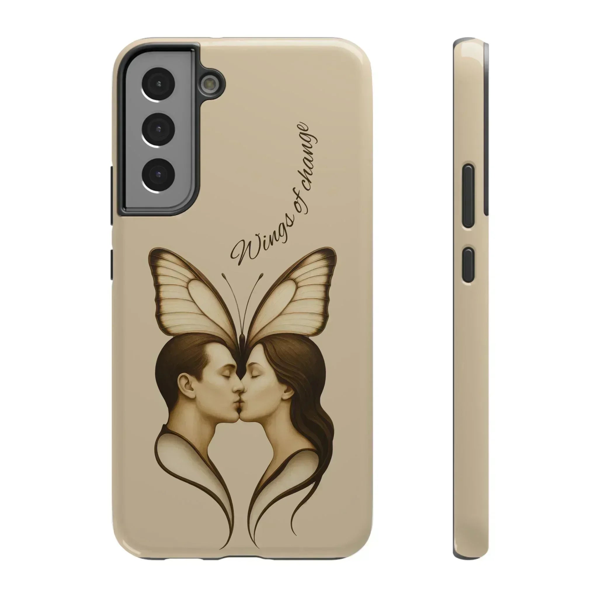Romantic Butterfly Couple Phone Case for iPhone 12-16 and Galaxy S21-S22 - KARARMDESIGN