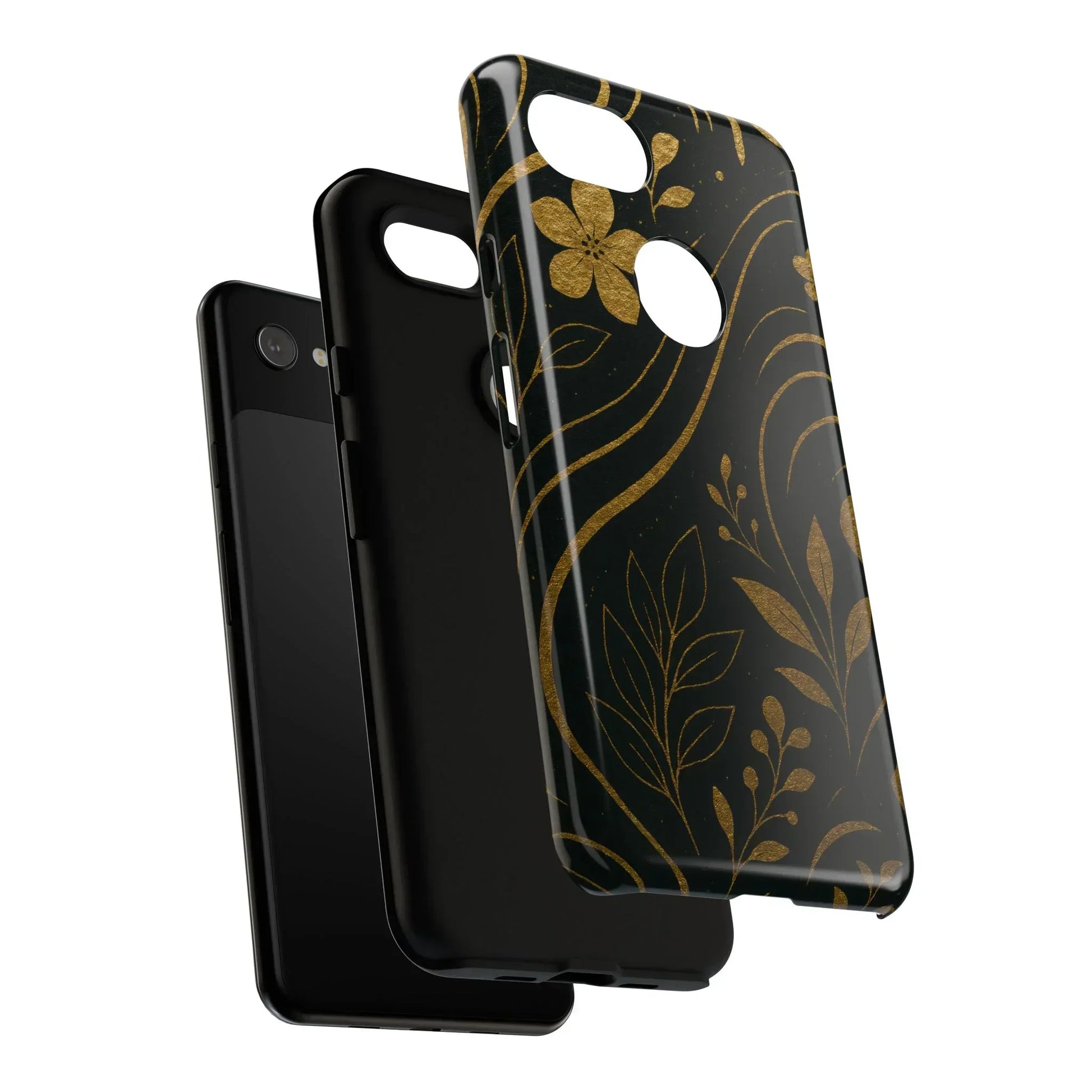 Foil Frenzy Abstract Gold Pattern Phone Case for Samsung Galaxy and Google Pixel - KarArmDesign
