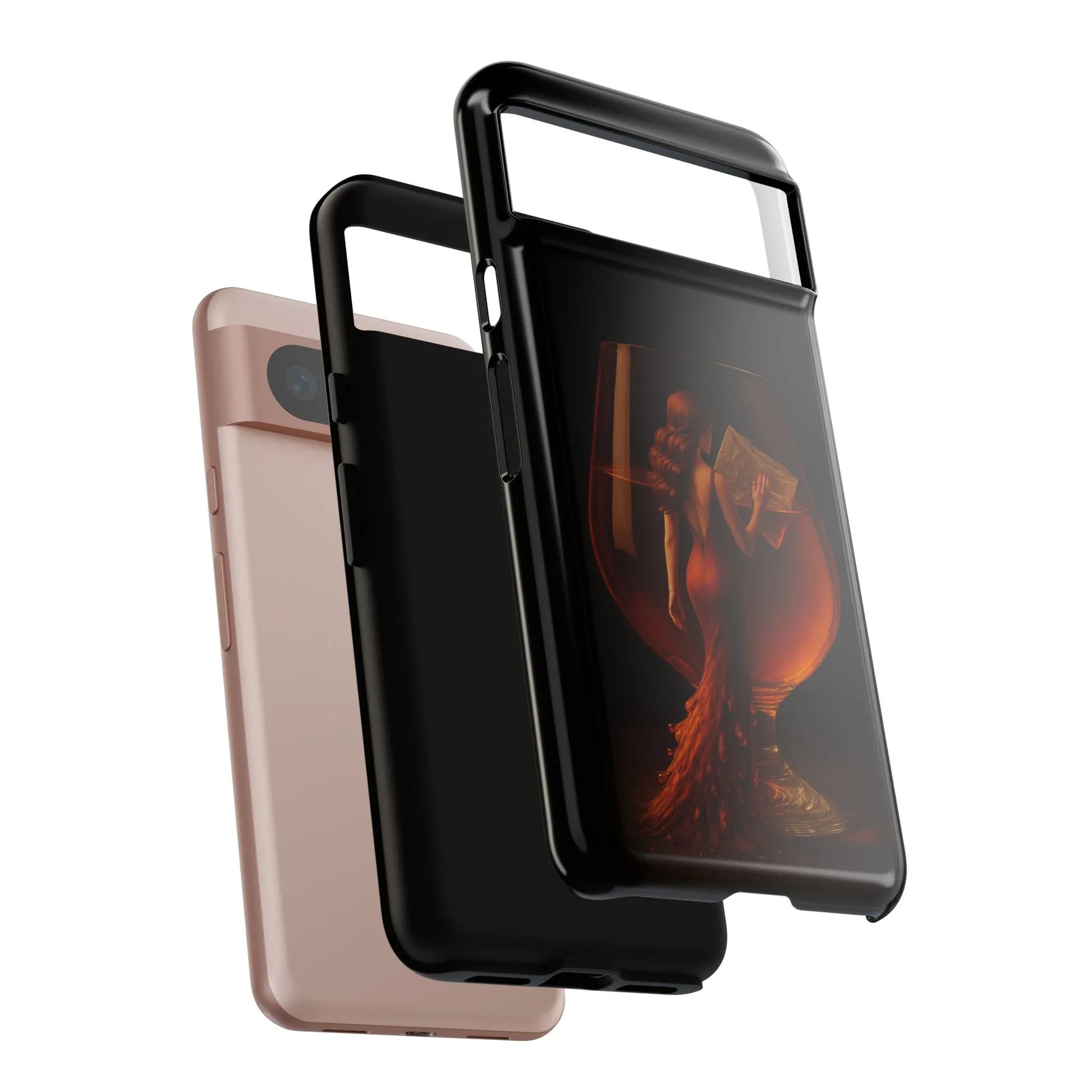 Elegant Midnight Lady Phone Case for iPhone 8-17 and Google Pixel 4-9 - KARARMDESIGN