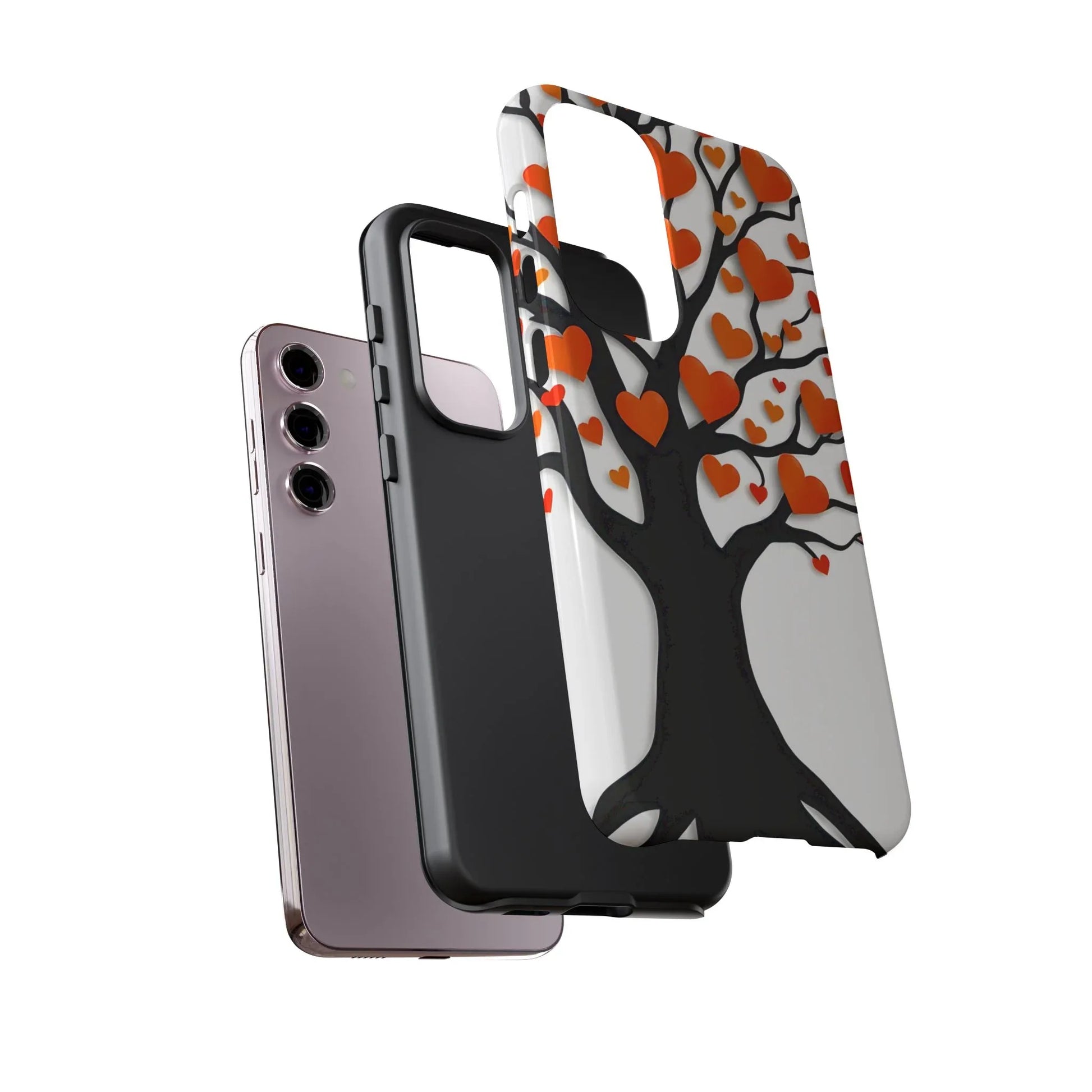 Heart Design Phone Case for iPhone 11–17 and Galaxy S20–S25 - KARARMDESIGN