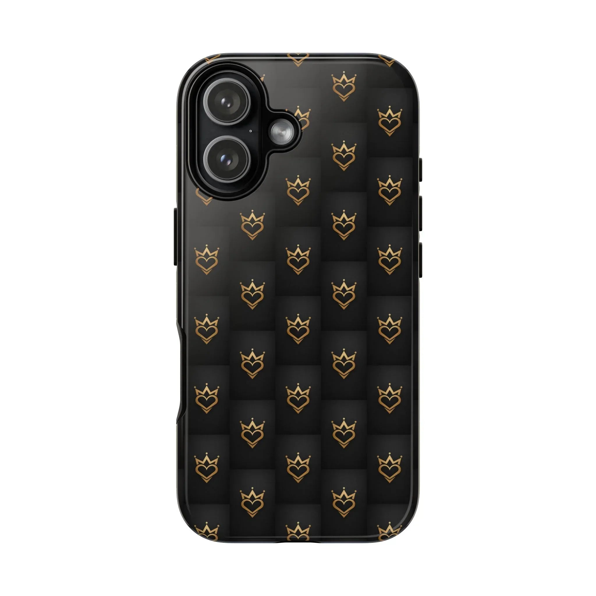 Crowned Heart Doodle Phone Case for iPhone 11-17 & Galaxy S10-S25 - KARARMDESIGN