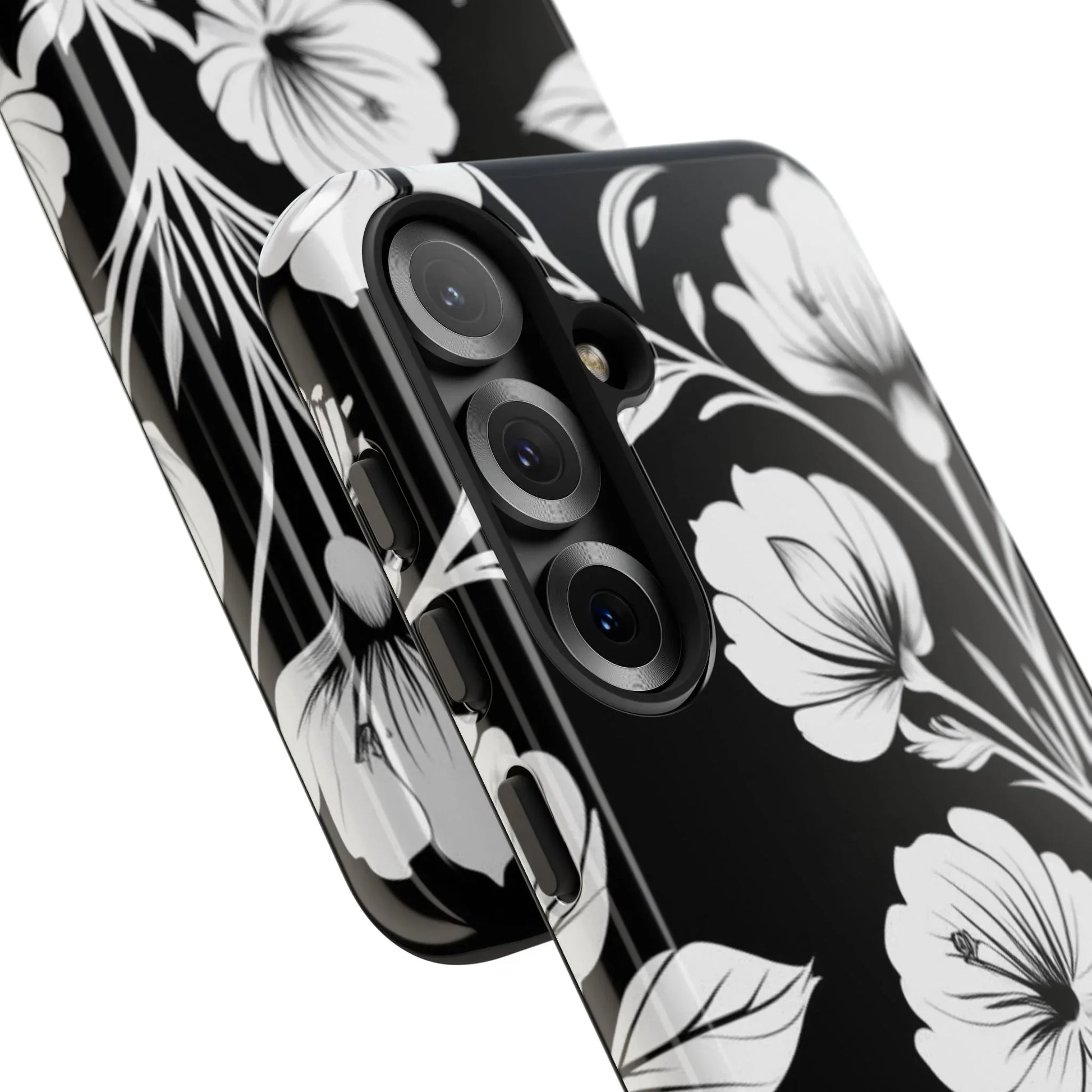 Elegant Floral Phone Case for Galaxy S20-S25 - KARARMDESIGN