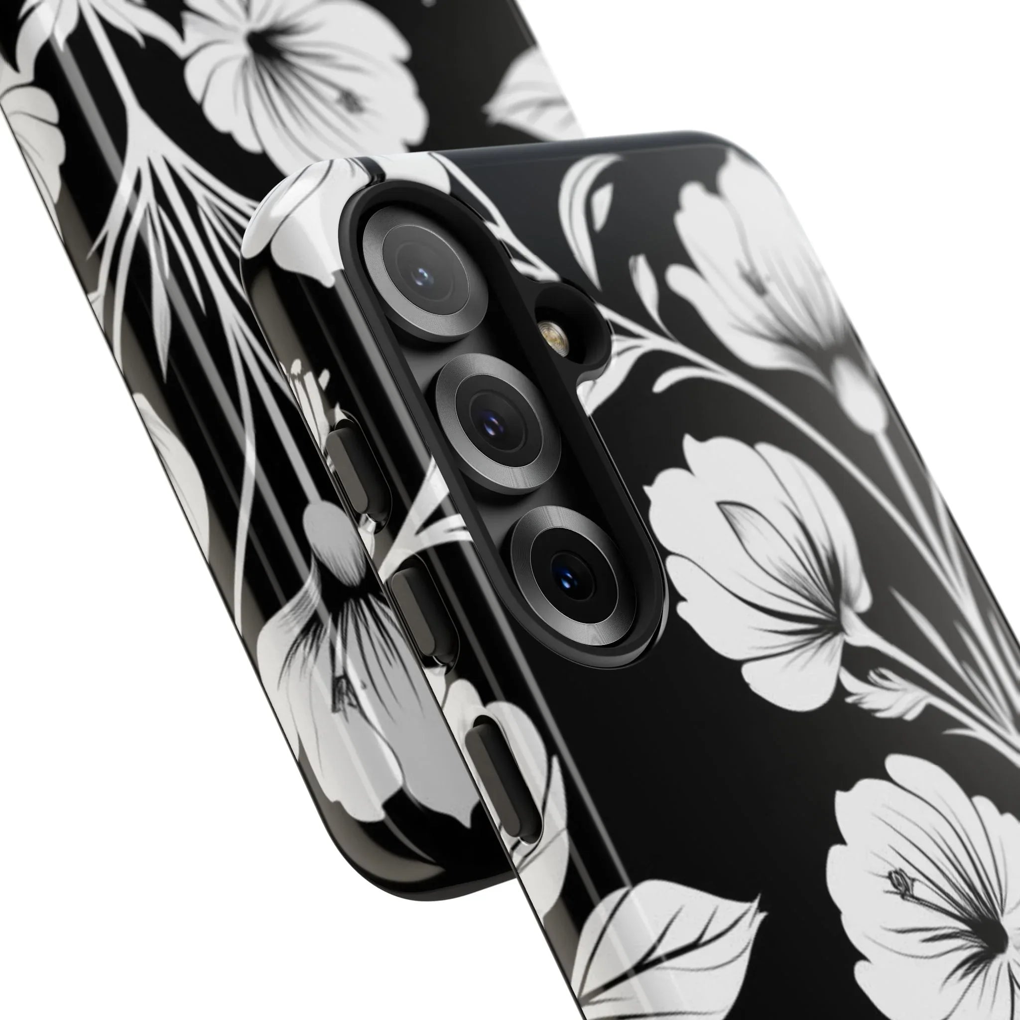 Elegant Floral Phone Case for Galaxy S20-S25 - KARARMDESIGN