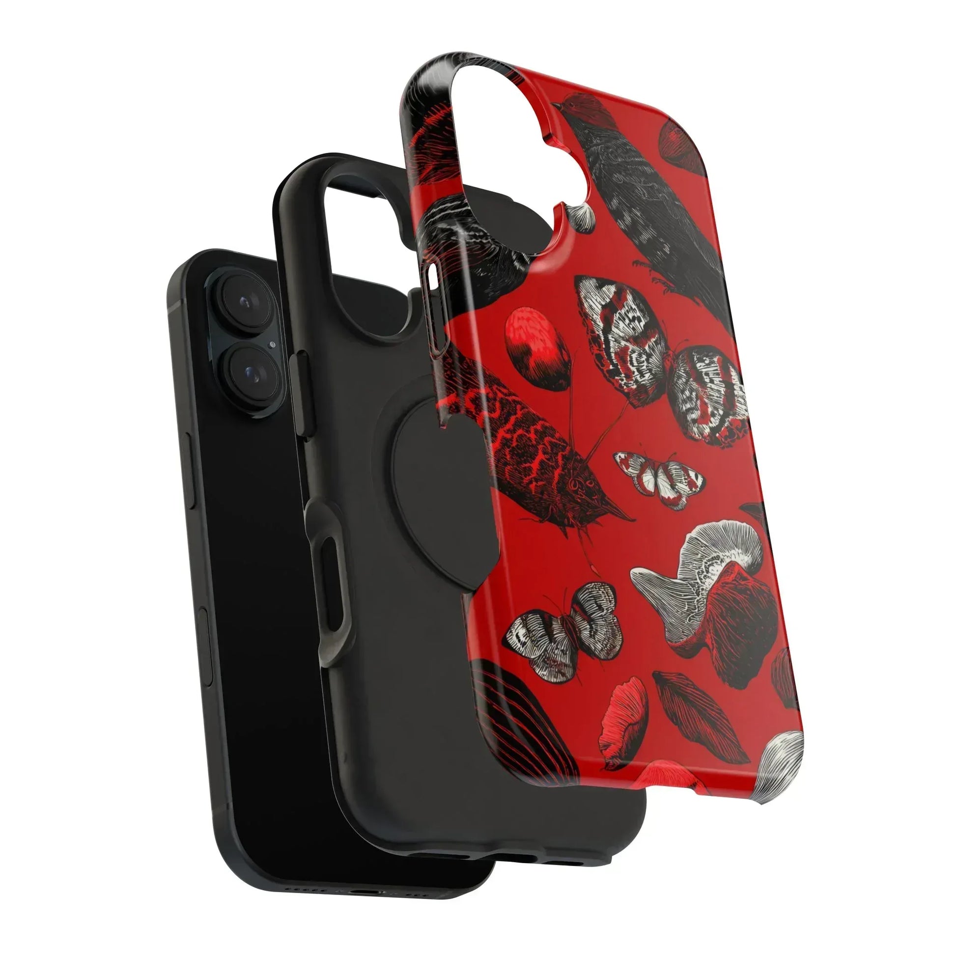Crimson Wilderness Phone Case for iPhone 11-17 - KARARMDESIGN
