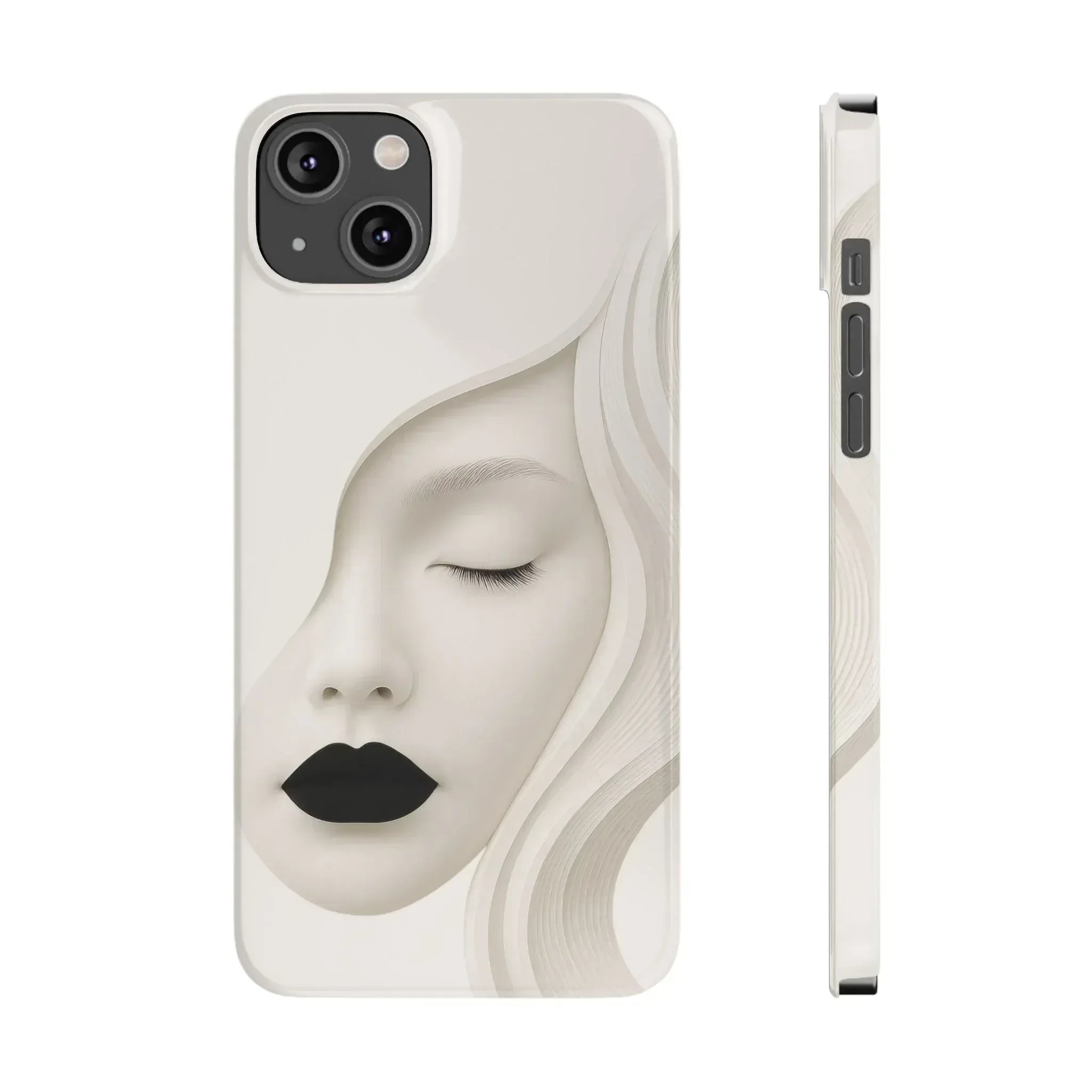 Minimalist Face Phone Case for iPhone 11-17 - KARARMDESIGN