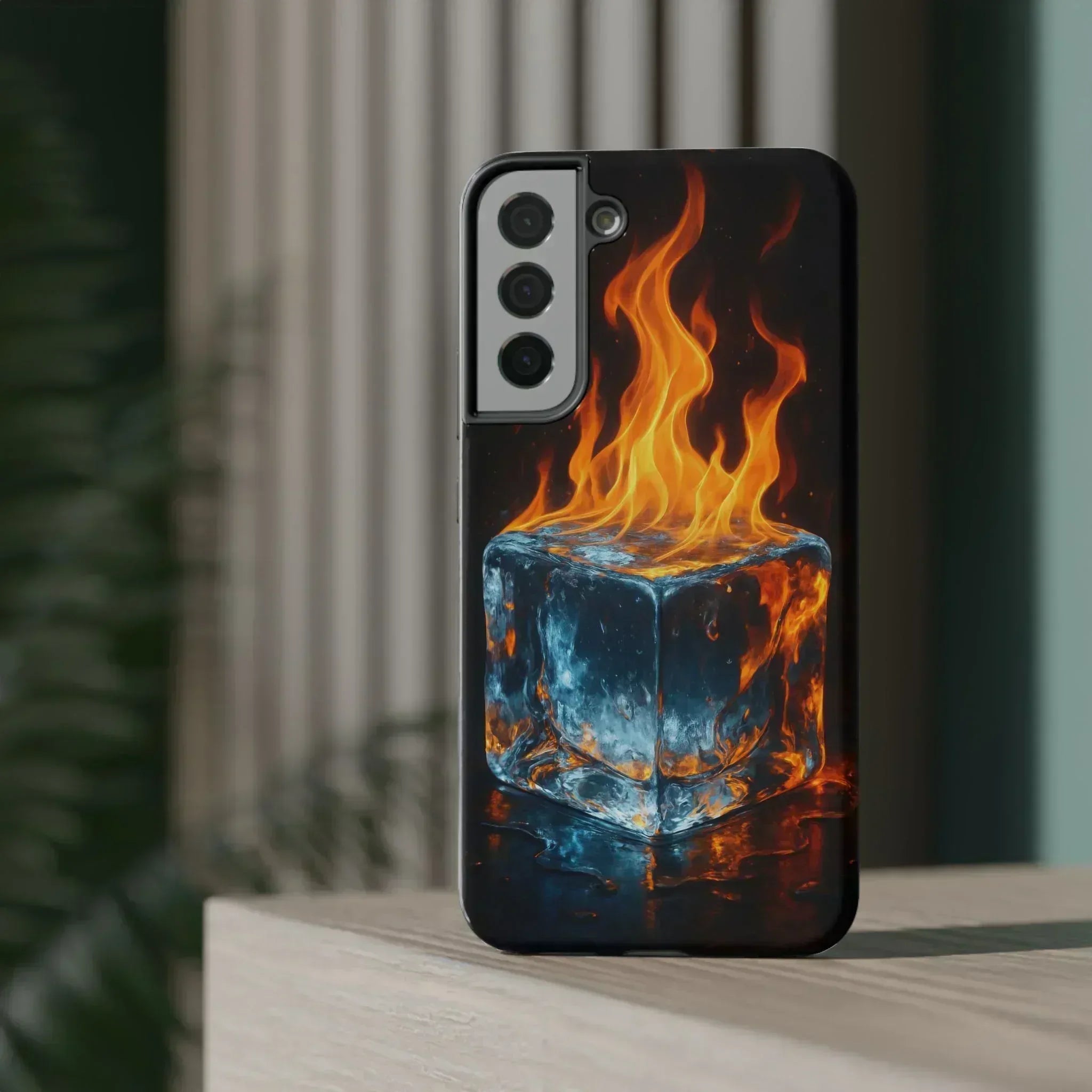Flame Ice Phone Case for iPhone 12-16 and Galaxy S21-S22 - KARARMDESIGN
