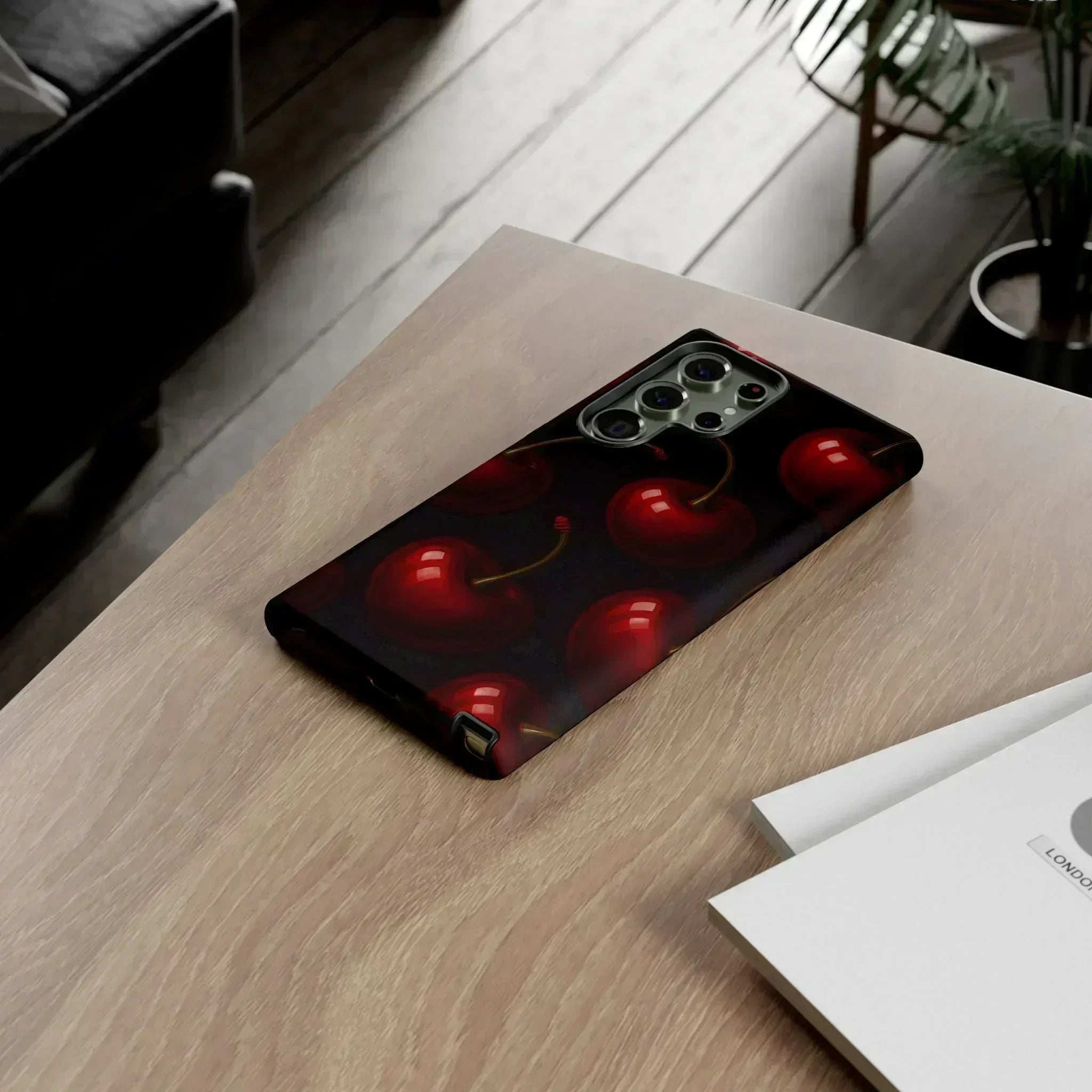 Cherry Phone Case for iPhone X-16 and Galaxy S20-S25 - KARARMDESIGN