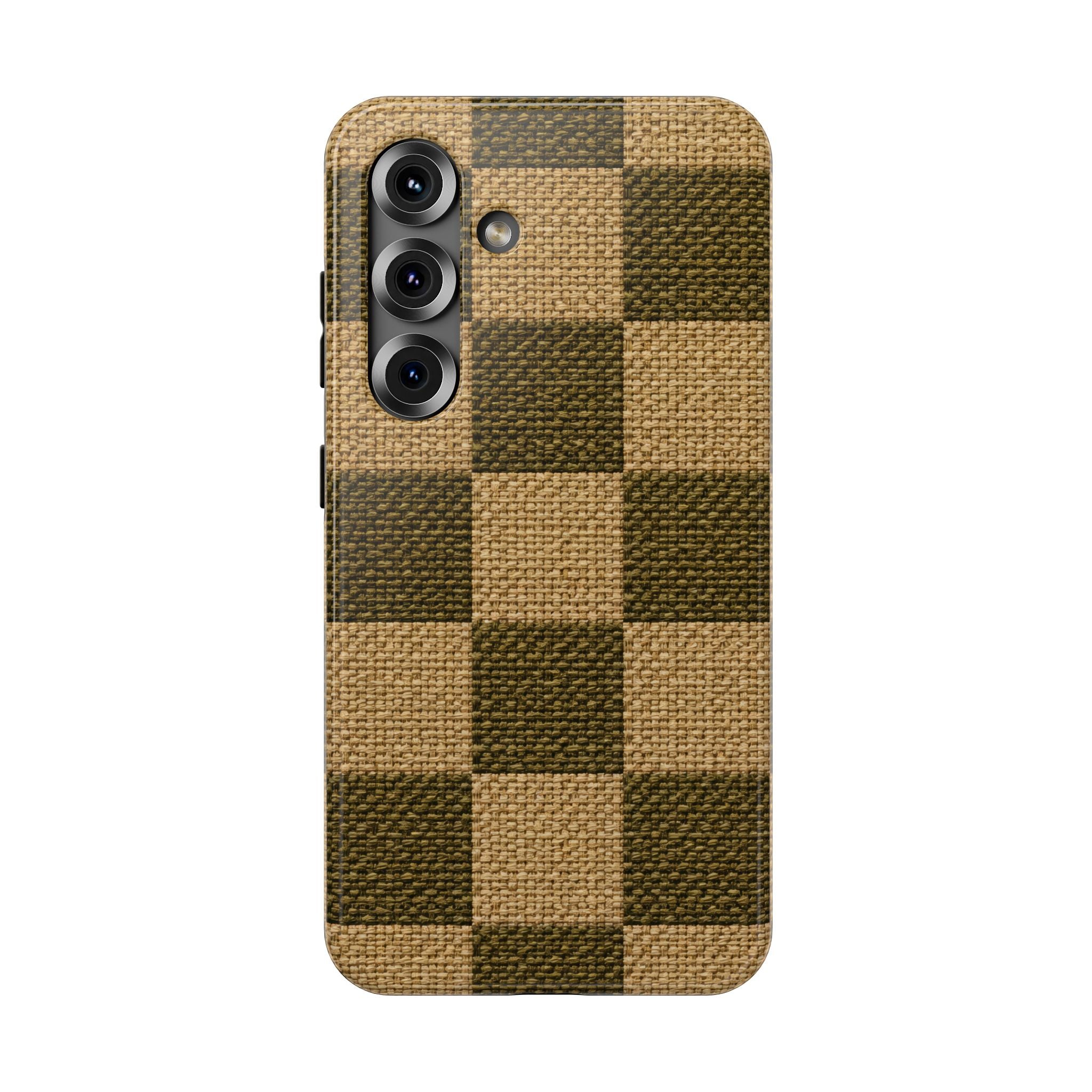 Rustic Woven Phone Case for iPhone 11-17 and Galaxy S22-S26
