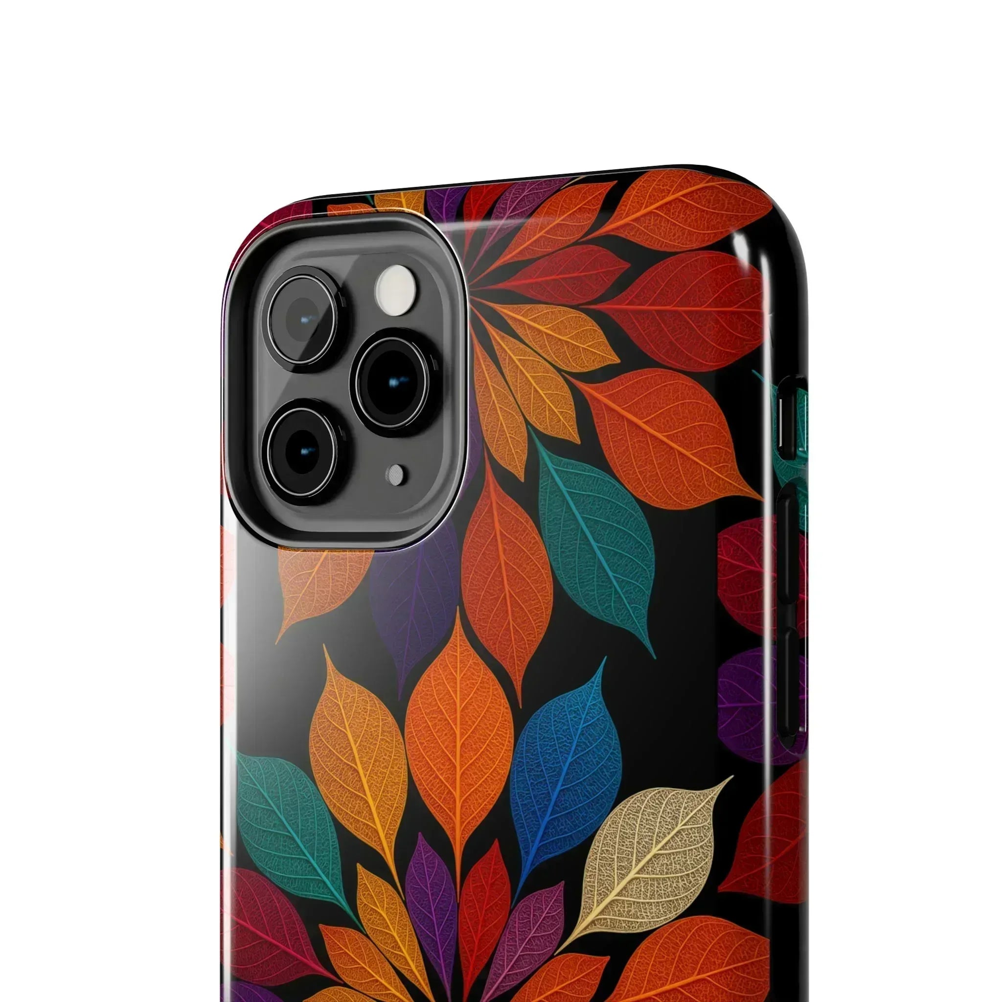 Leaf Mandala Phone Case for iPhone 11-16 and Galaxy S21-S24 - KARARMDESIGN