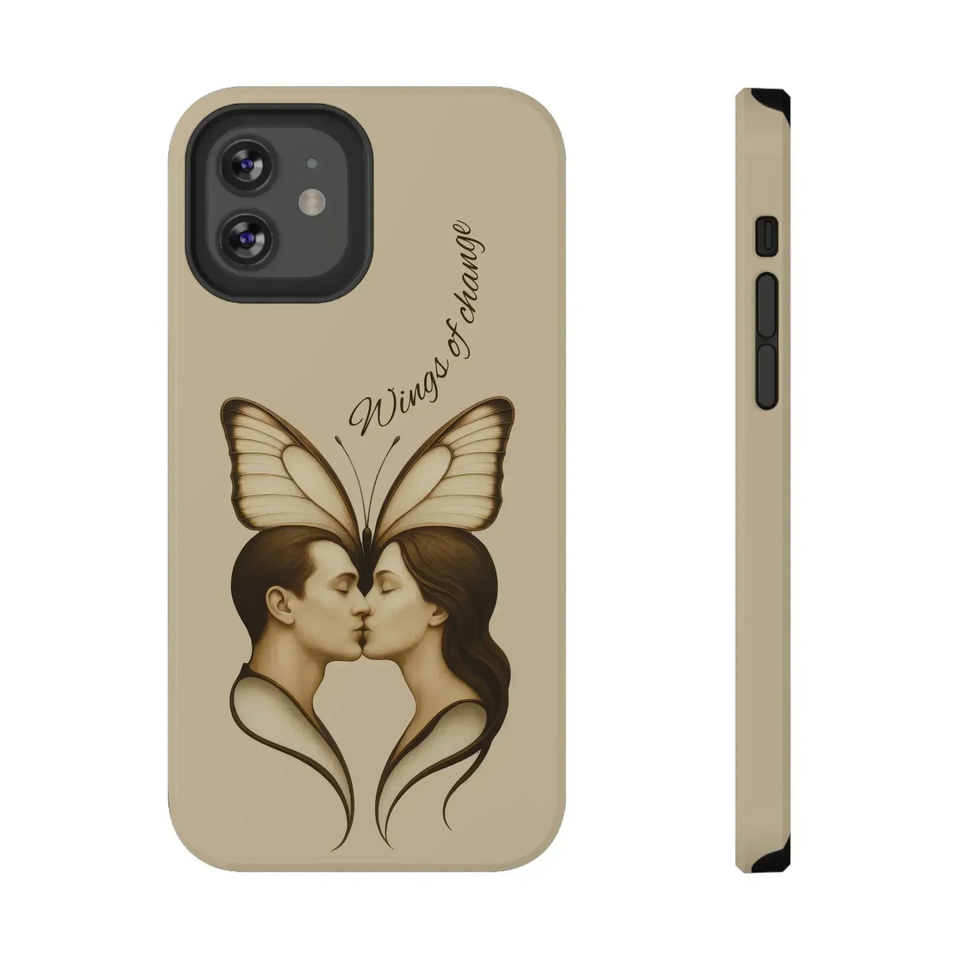 Romantic Butterfly Couple Phone Case for iPhone 12-16 and Galaxy S21-S22 - KARARMDESIGN