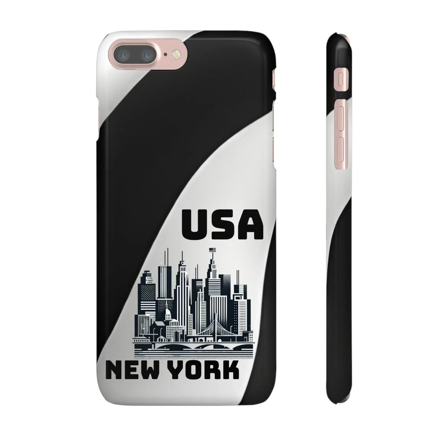 Monochrome New York City Skyline Phone Case for iPhone, Galaxy & Pixel - KarArmDesign