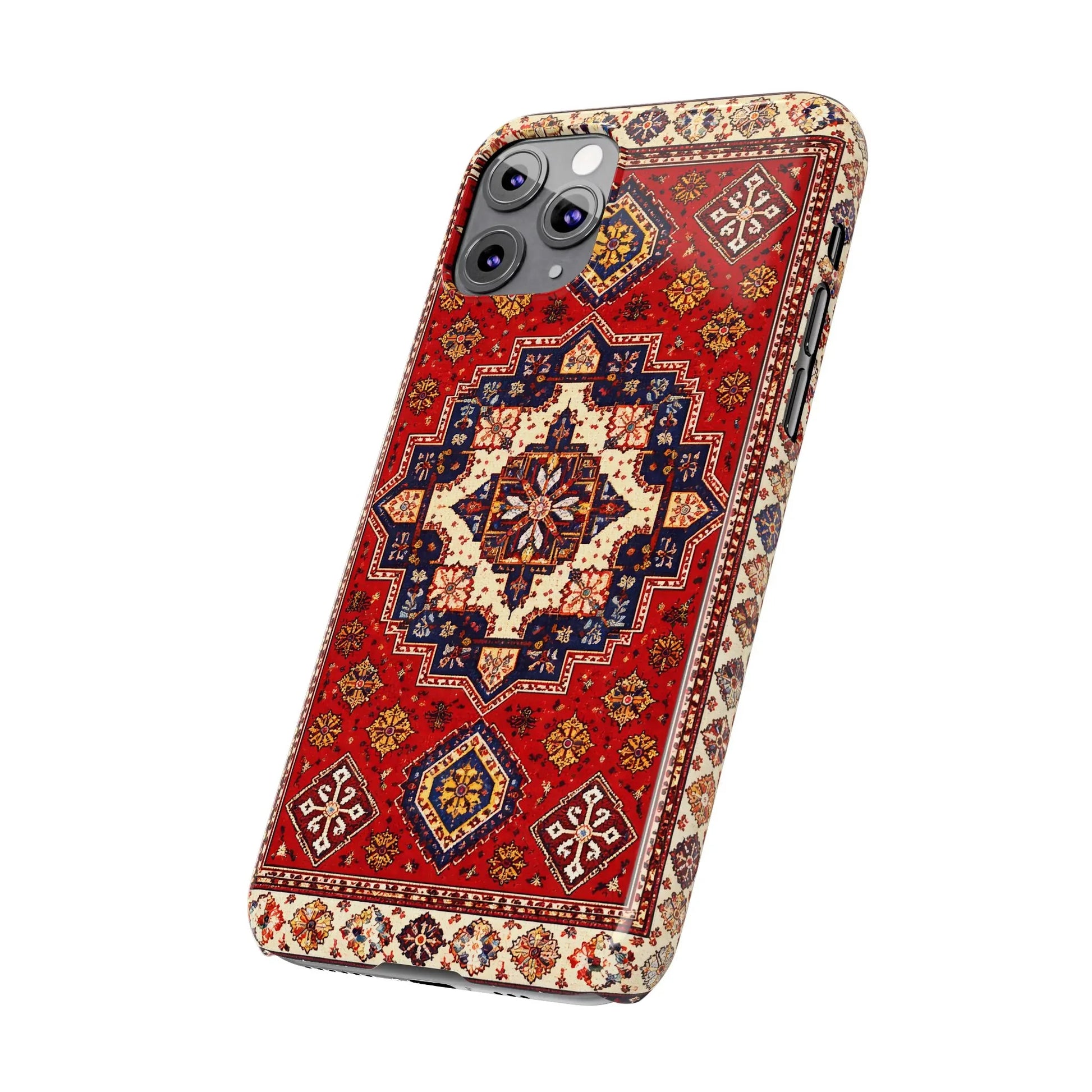Armenian Carpet Pattern Phone Case for iPhone 11-16 - KARARMDESIGN