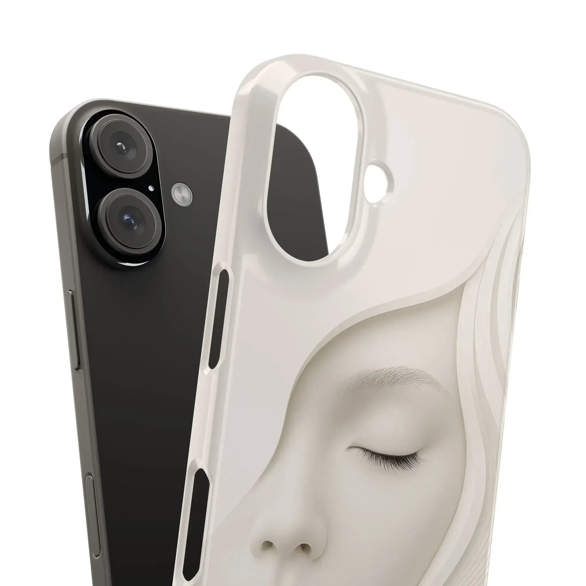 Minimalist Face Phone Case for iPhone 11-17 - KARARMDESIGN