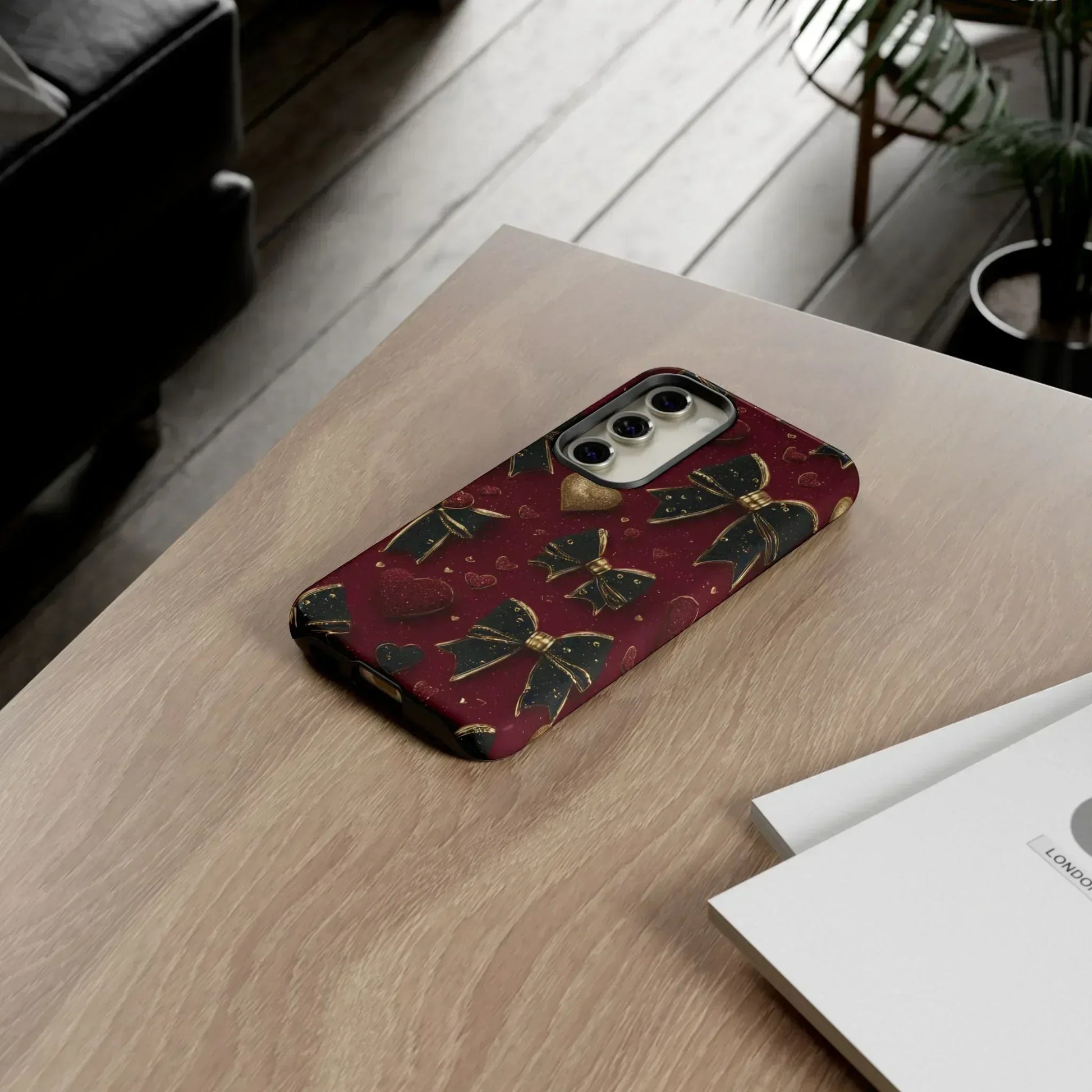 Velvet Valentine Charm Phone Case for iPhone 11-17 and Galaxy S10-S25 - KARARMDESIGN