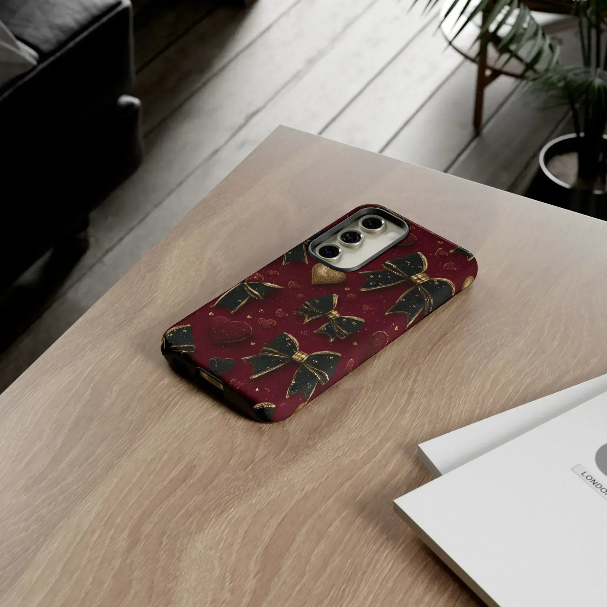 Velvet Valentine Charm Phone Case for iPhone 11-17 and Galaxy S10-S25 - KARARMDESIGN