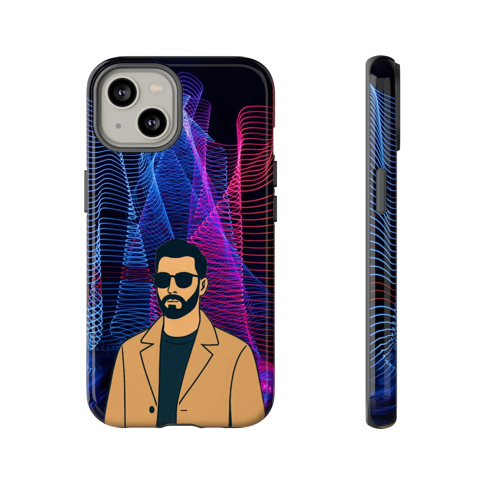 Bearded Style Phone Case for iPhone 11-17 and Galaxy S20-S25 - KARARMDESIGN