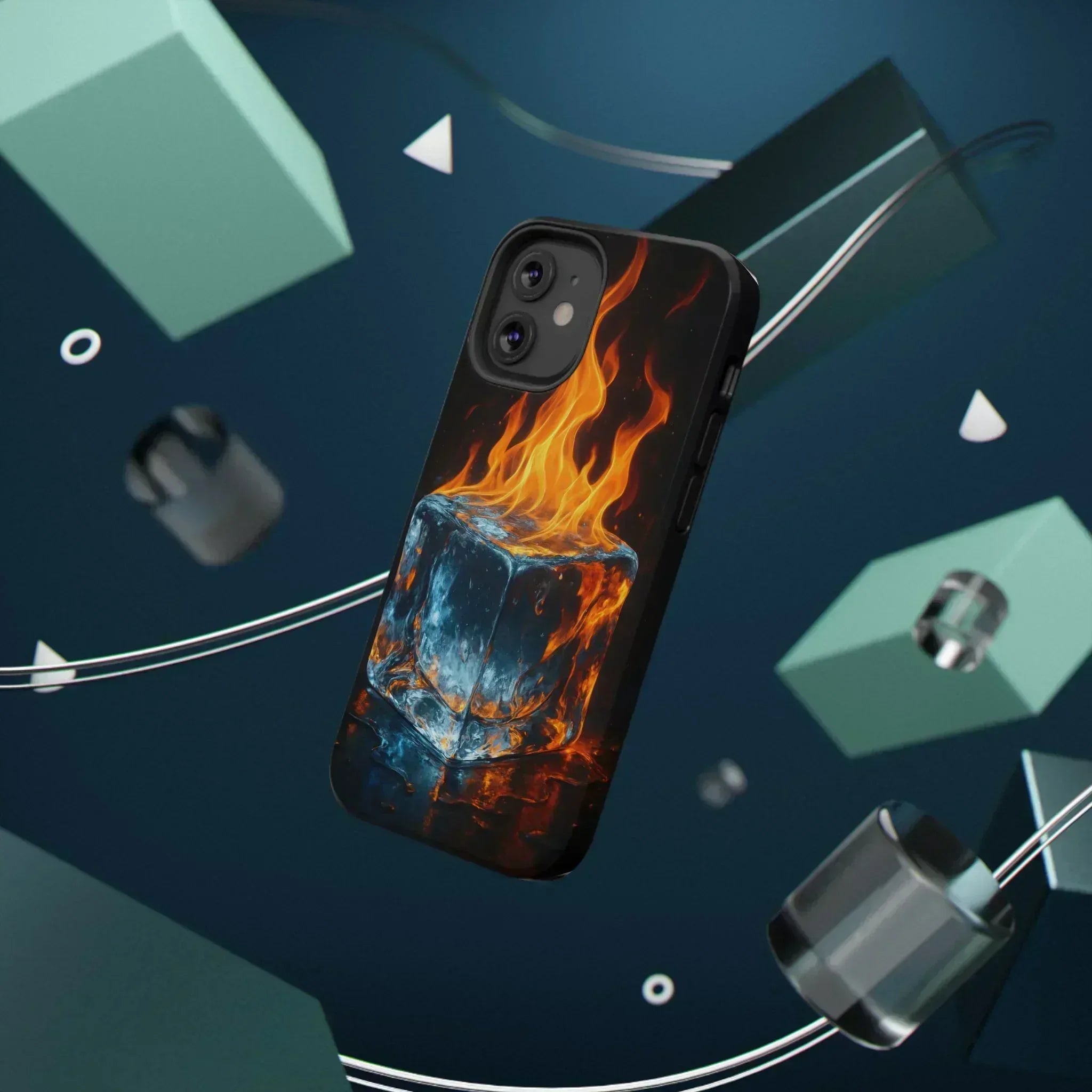 Flame Ice Phone Case for iPhone 12-16 and Galaxy S21-S22 - KARARMDESIGN