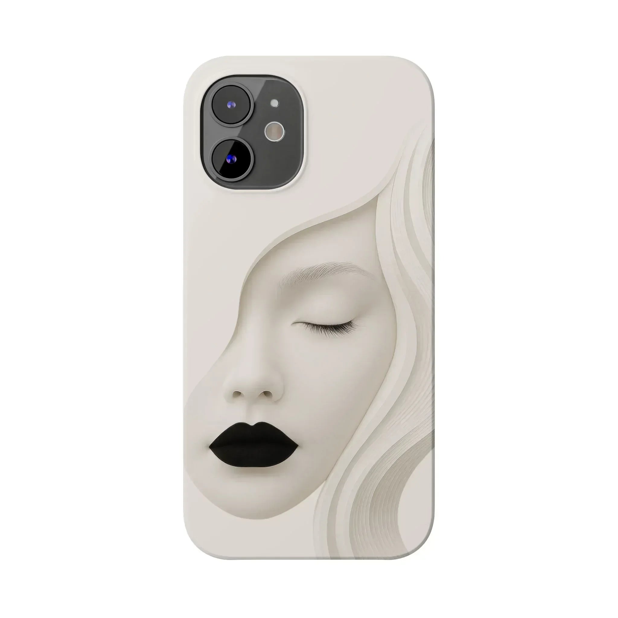 Minimalist Face Phone Case for iPhone 11-17 - KARARMDESIGN