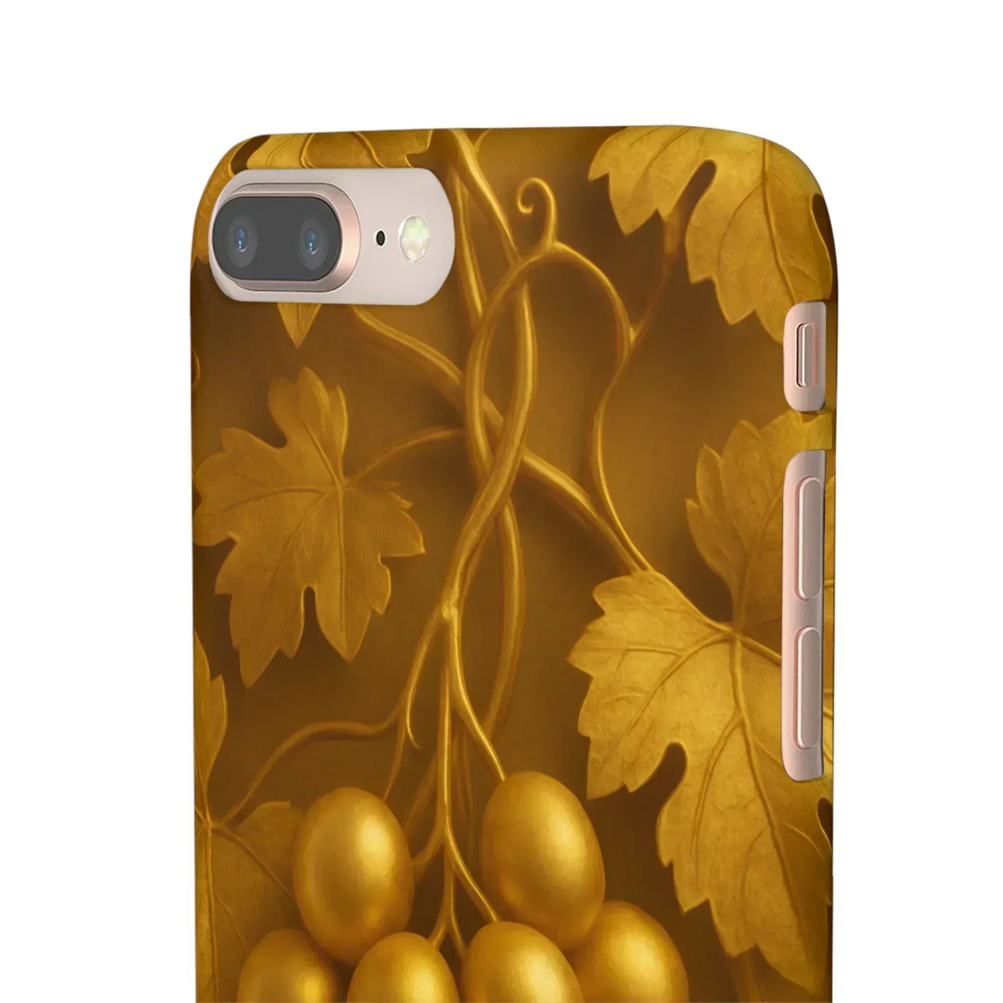 Golden Grapes Phone Case for iPhone 8–16 - KARARMDESIGN
