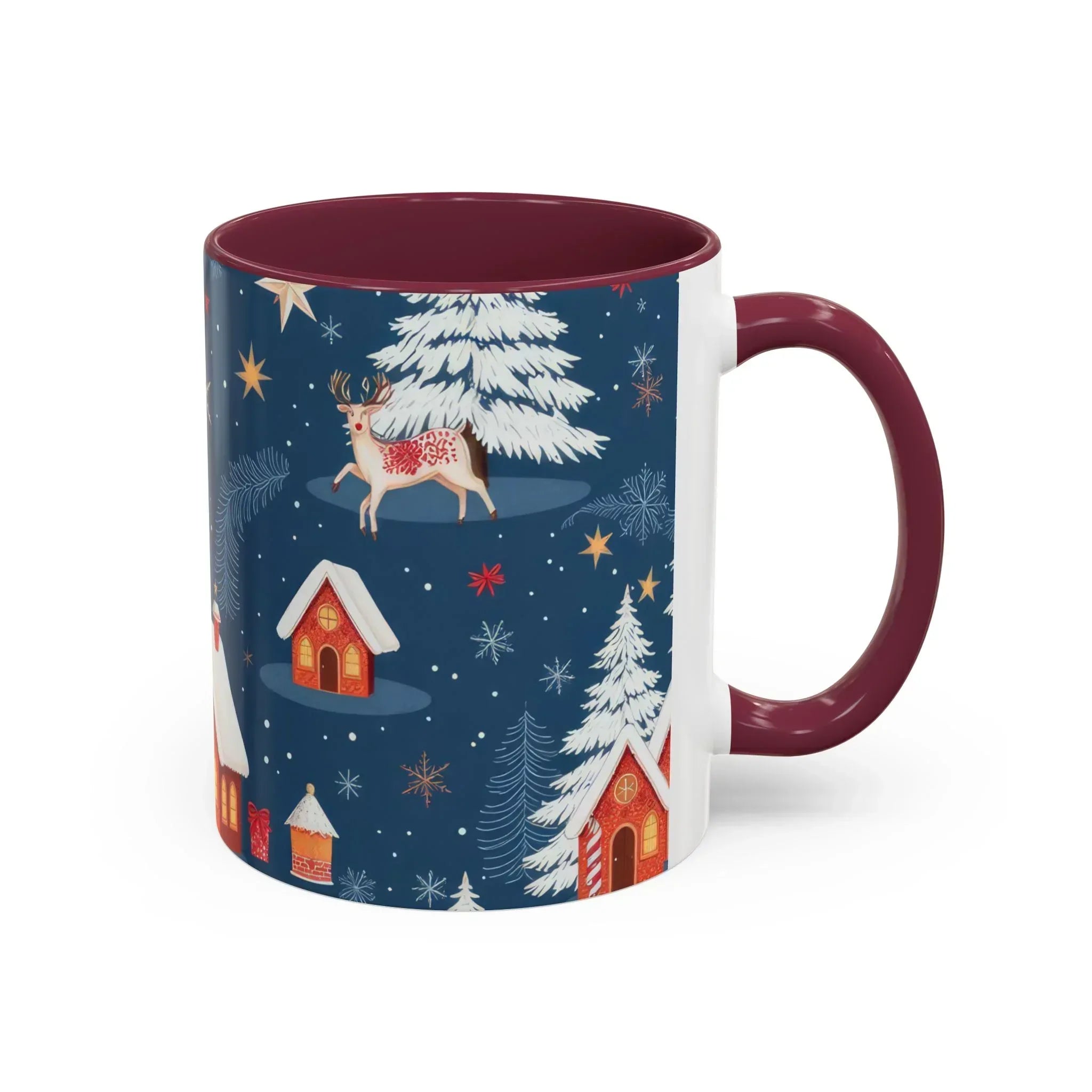 Dark Blue Christmas Mug - Colorful Mugs (11oz, 15oz) - KARARMDESIGN