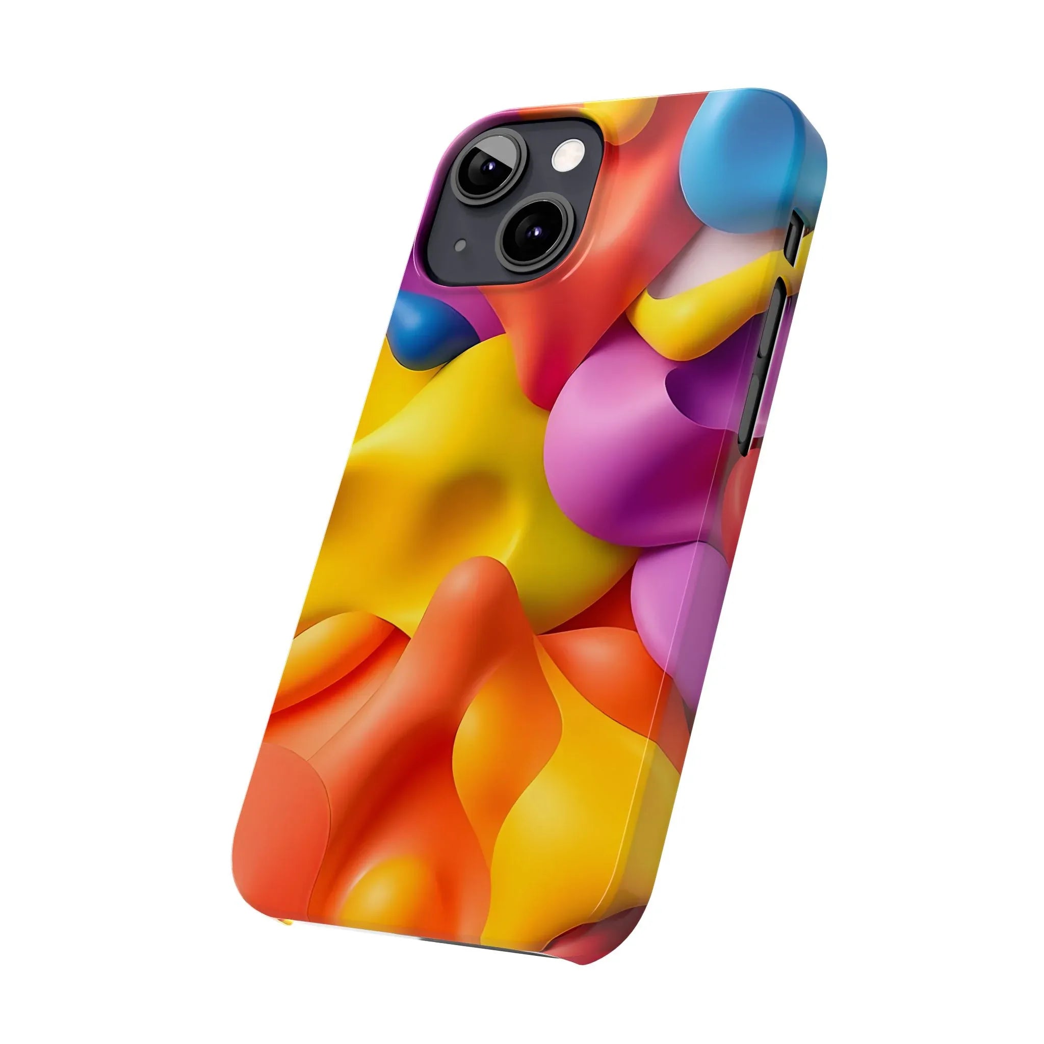 Vibrant Abstract Color Phone Case for iPhone 11-16 - KARARMDESIGN