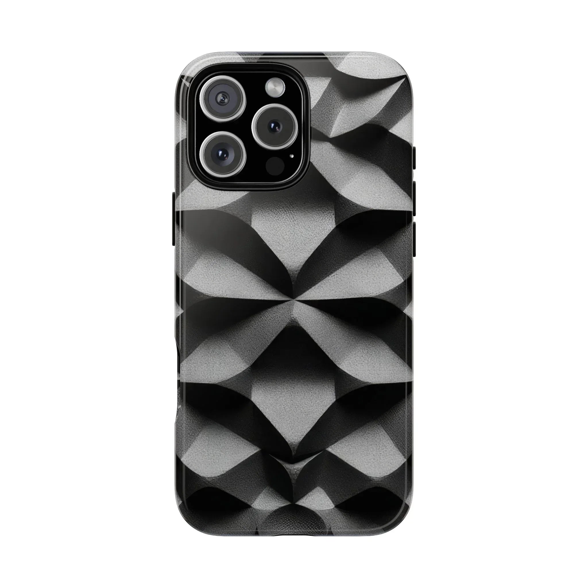 3D Geometric Phone Case for iPhone 8–17 - KARARMDESIGN