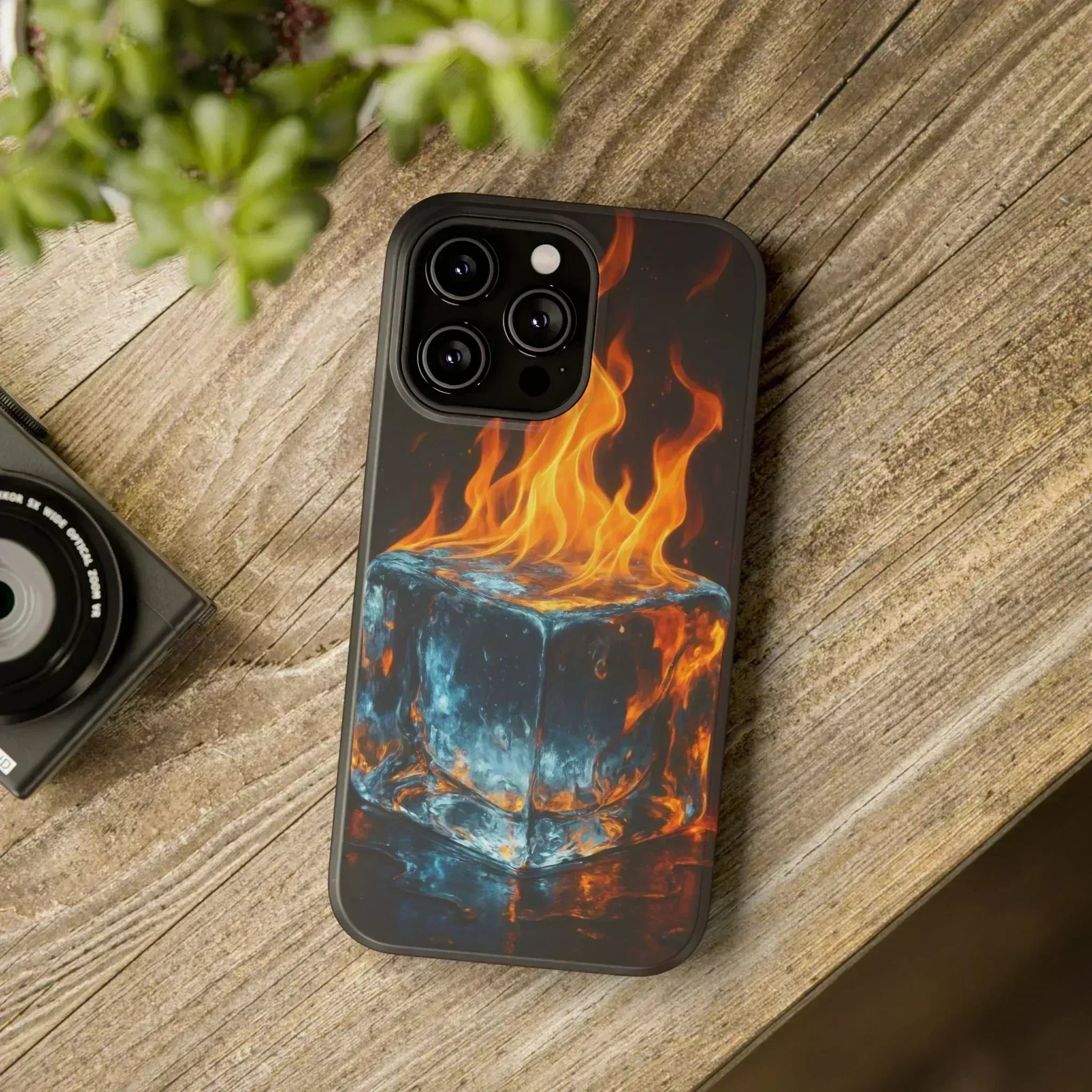 Flame Ice Phone Case for iPhone 12-16 and Galaxy S21-S22 - KARARMDESIGN