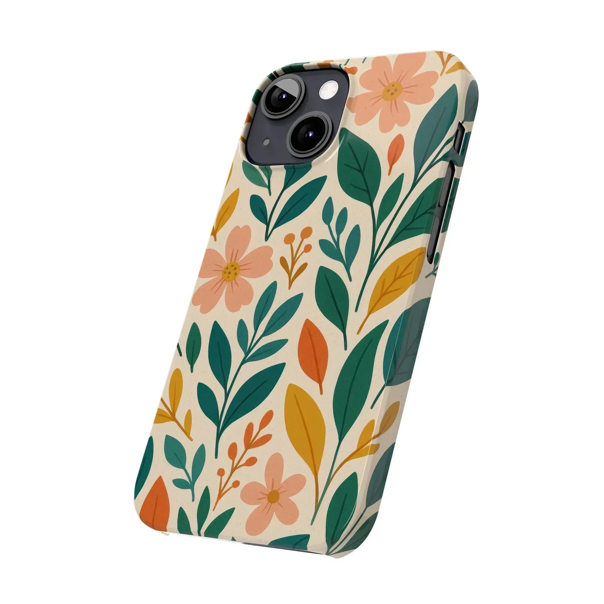 Floral Harmony Phone Case for iPhone 11-16 - KARARMDESIGN