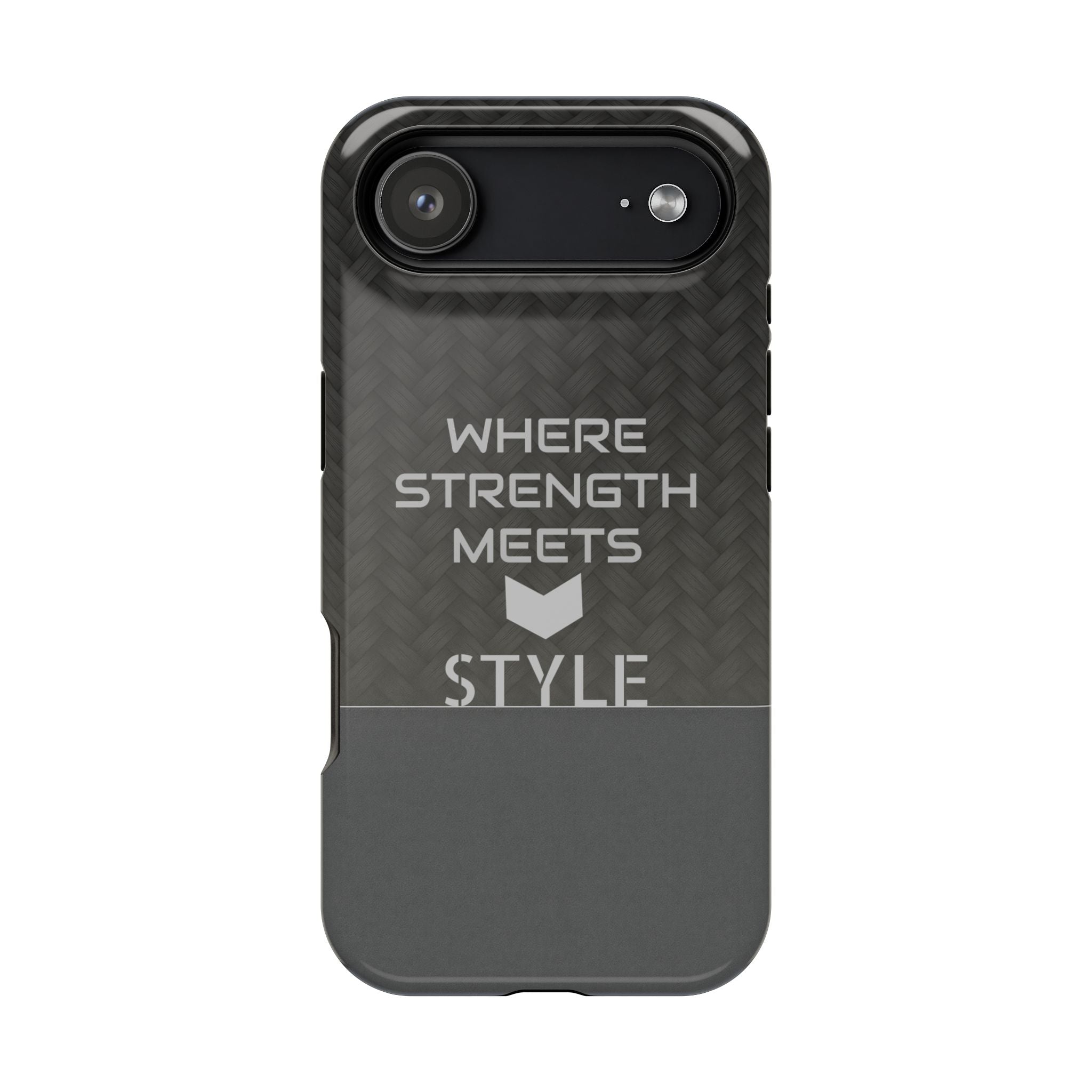 Gray Carbon Phone Case for iPhone 12-16 and Galaxy S21-S22