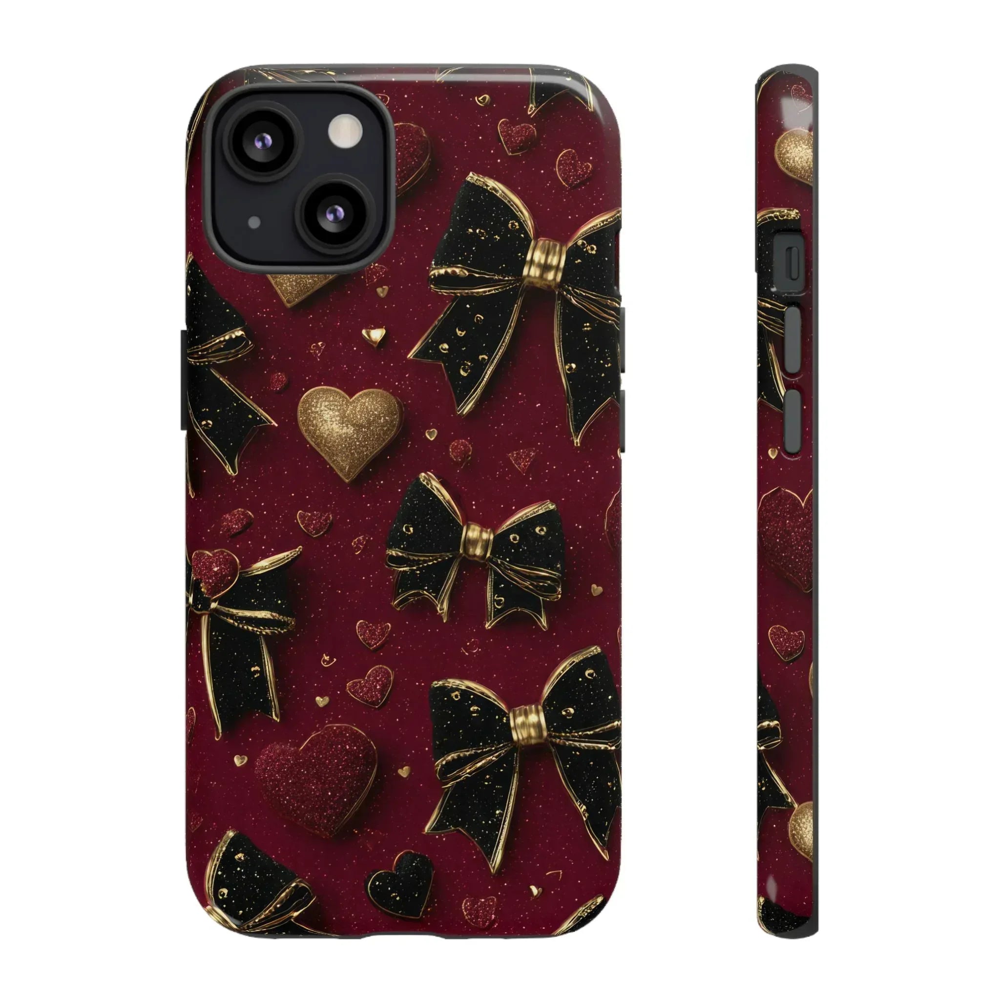 Velvet Valentine Charm Phone Case for iPhone 11-17 and Galaxy S10-S25 - KARARMDESIGN