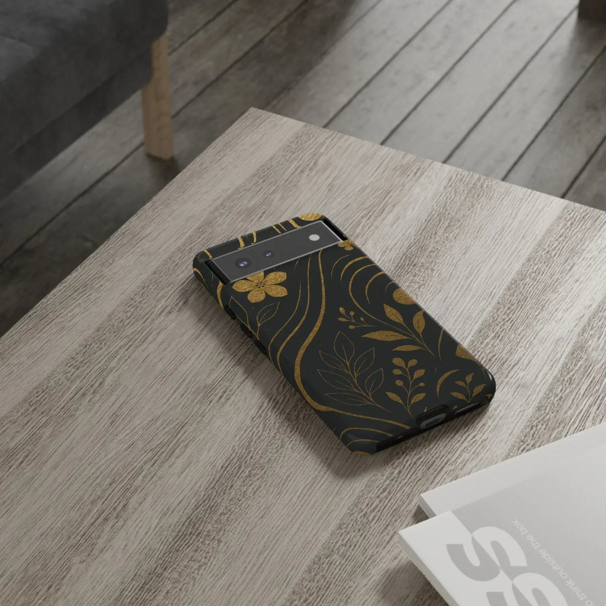 Foil Frenzy Abstract Gold Pattern Phone Case for Samsung Galaxy and Google Pixel - KarArmDesign