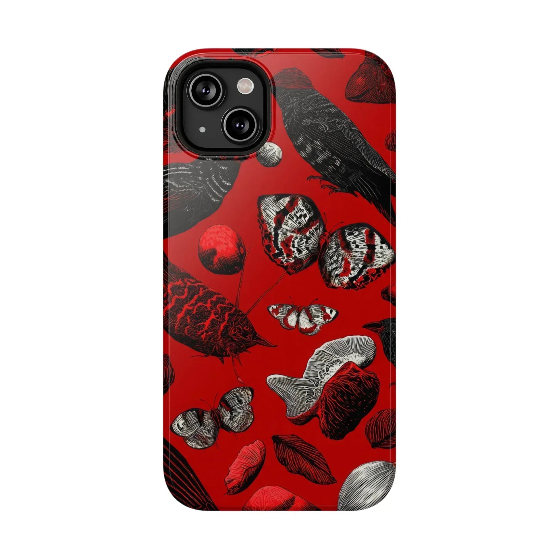 Crimson Wilderness Phone Case for iPhone 11-17 - KARARMDESIGN