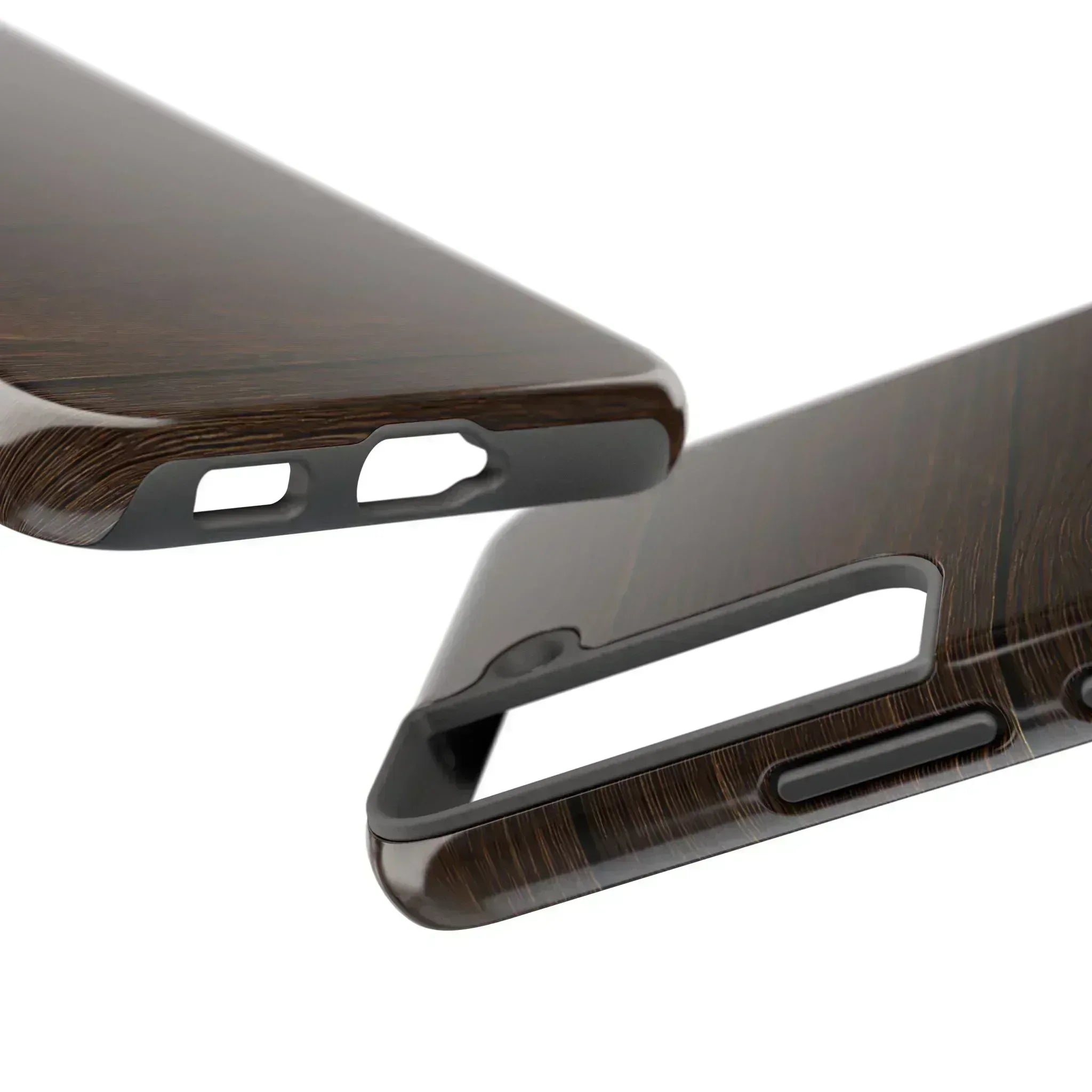 Dark Wood Grain Phone Case for iPhone and Galaxy - KARARMDESIGN