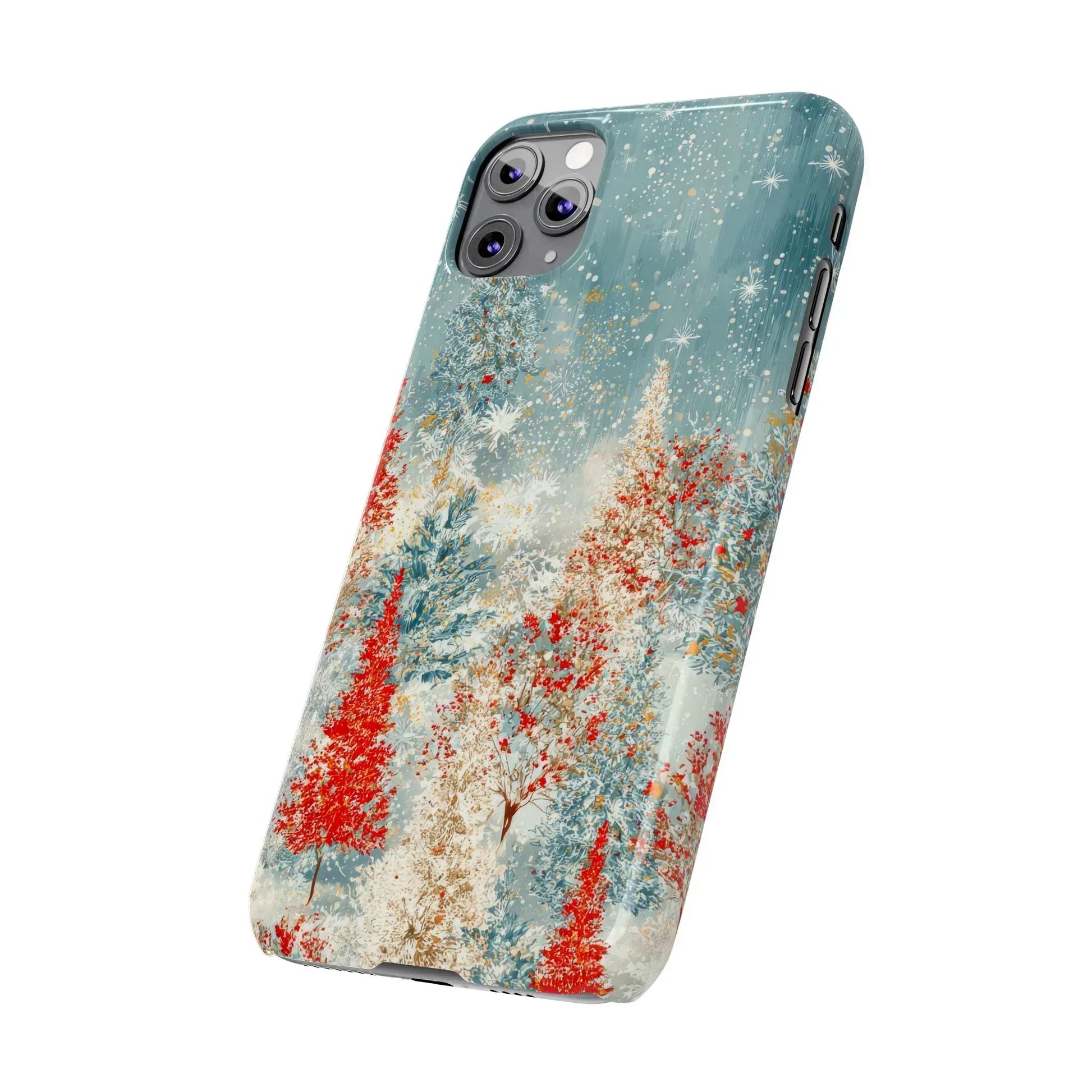 Snowy Forest Phone Case for iPhone 11-17 - KARARMDESIGN