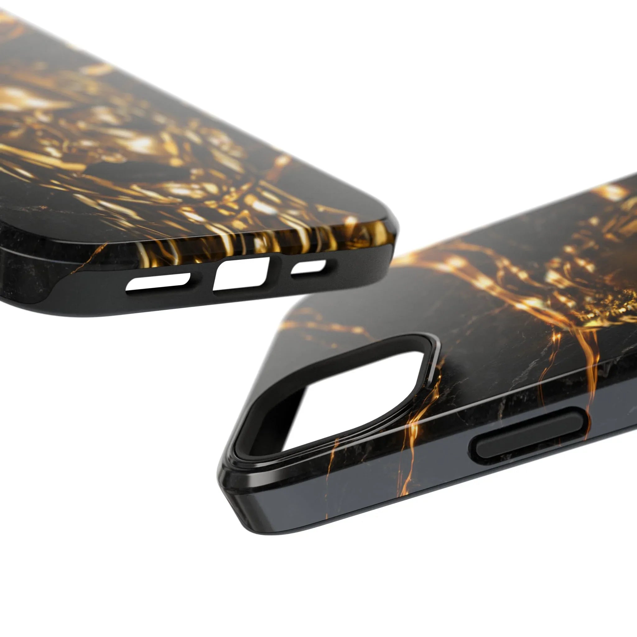 Luxury Gold Portrait Phone Case for iPhone 11-17 and Galaxy S21-S25 - KARARMDESIGN